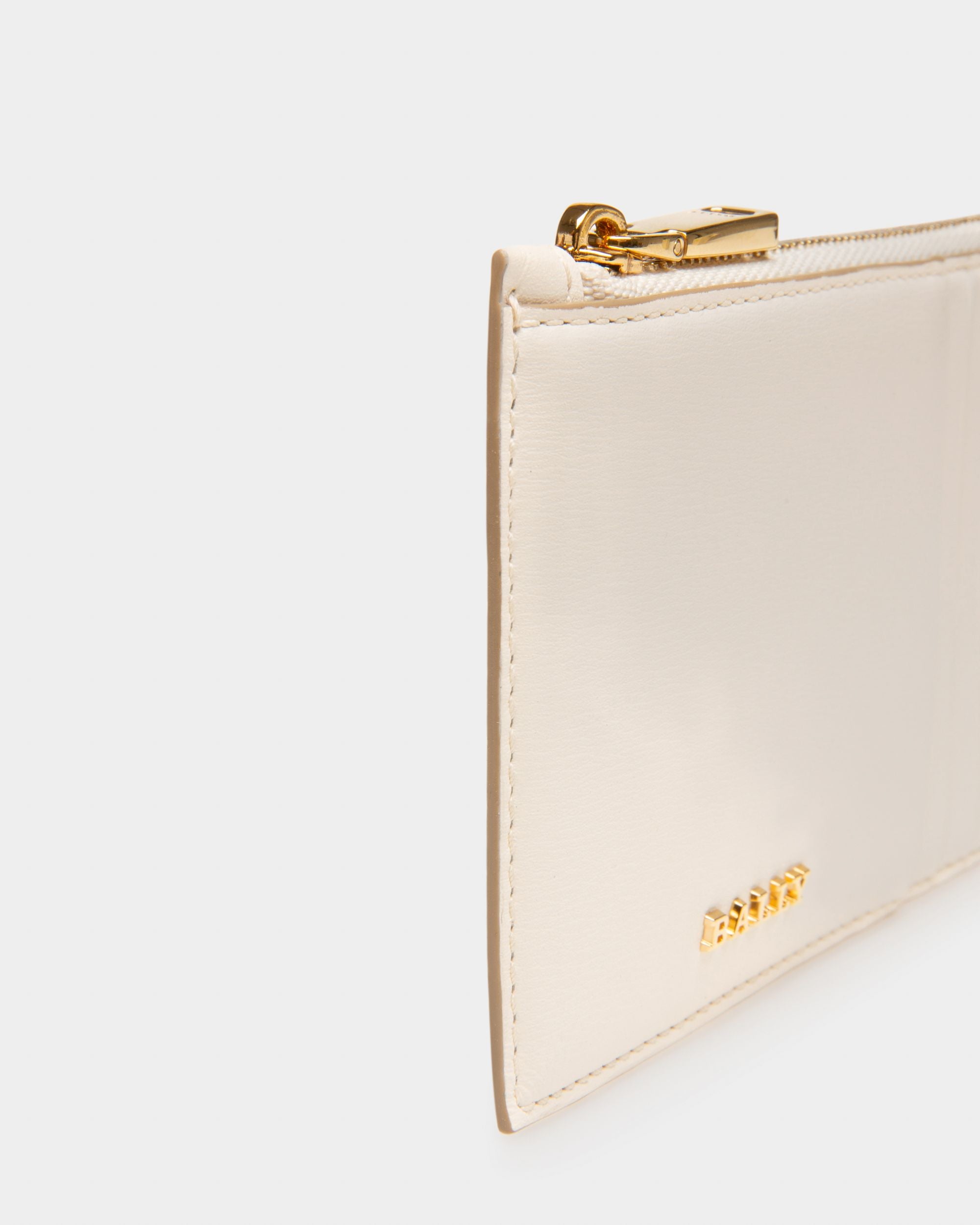 Landy Leather Wallet In Bone - Women's - Bally - 04