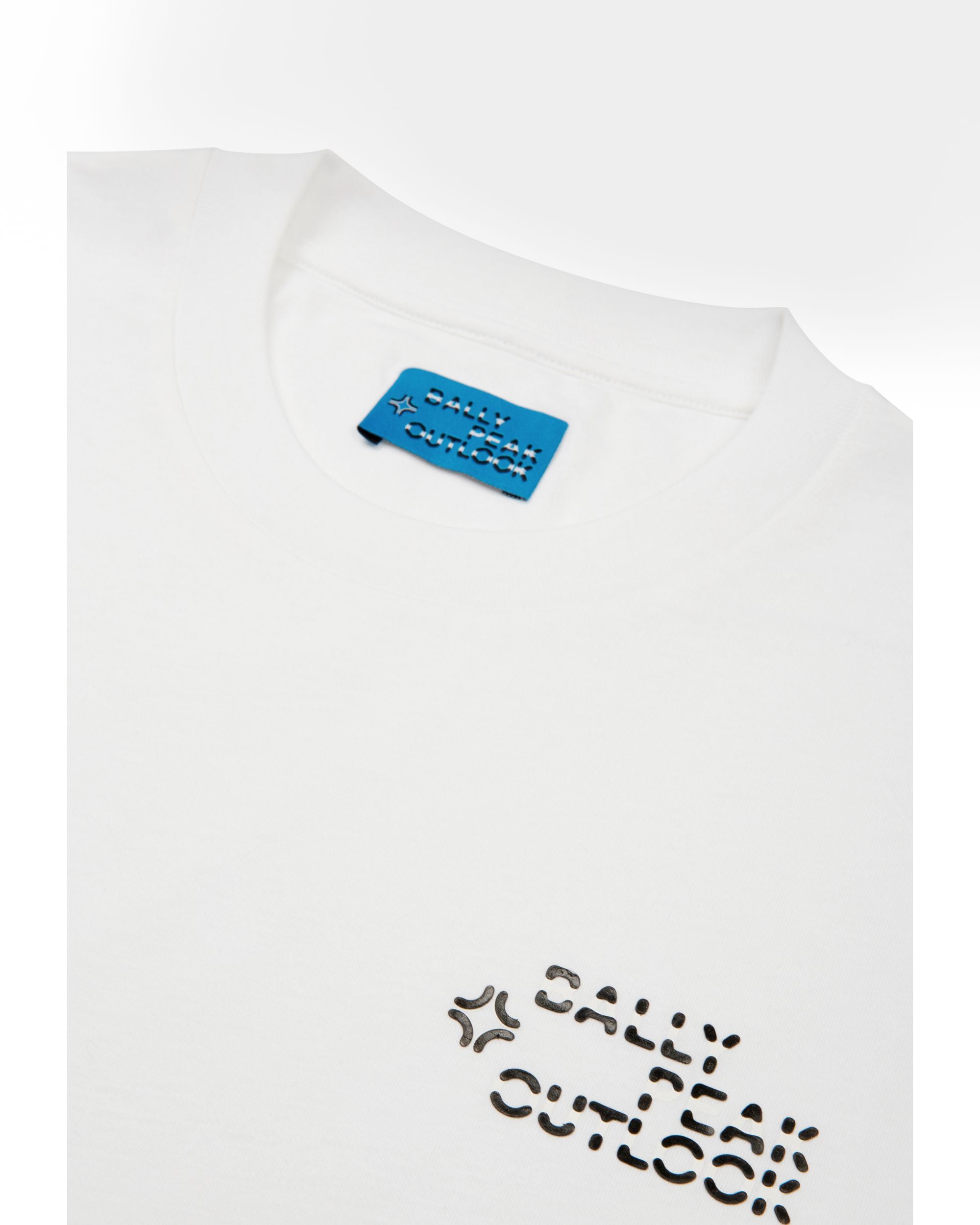 Organic Cotton Top In White - Men's - Bally - 03
