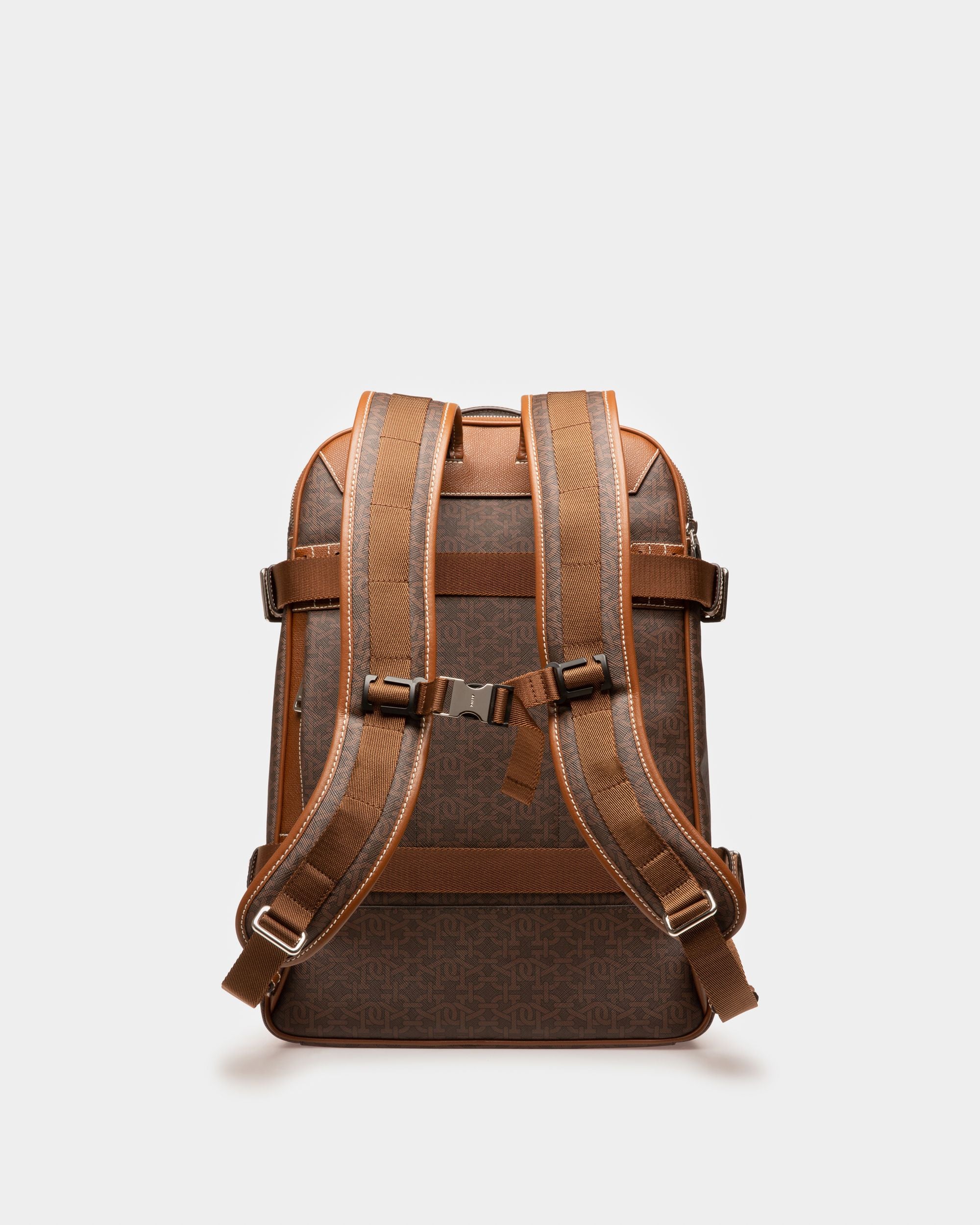 Harford Tpu Backpack In Brown - Men's - Bally - 01