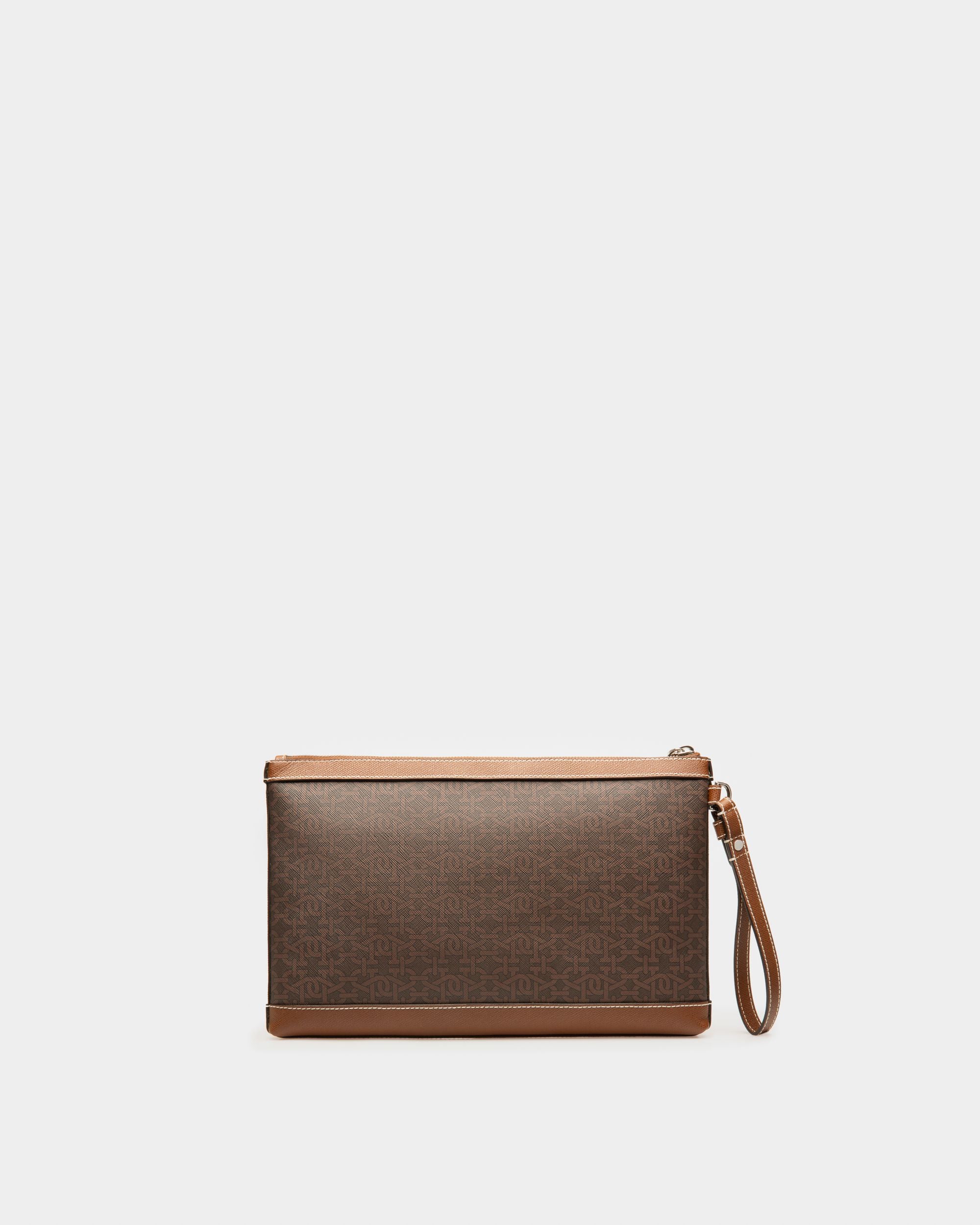 Hanley Tpu Clutch Bag In Brown - Men's - Bally - 02
