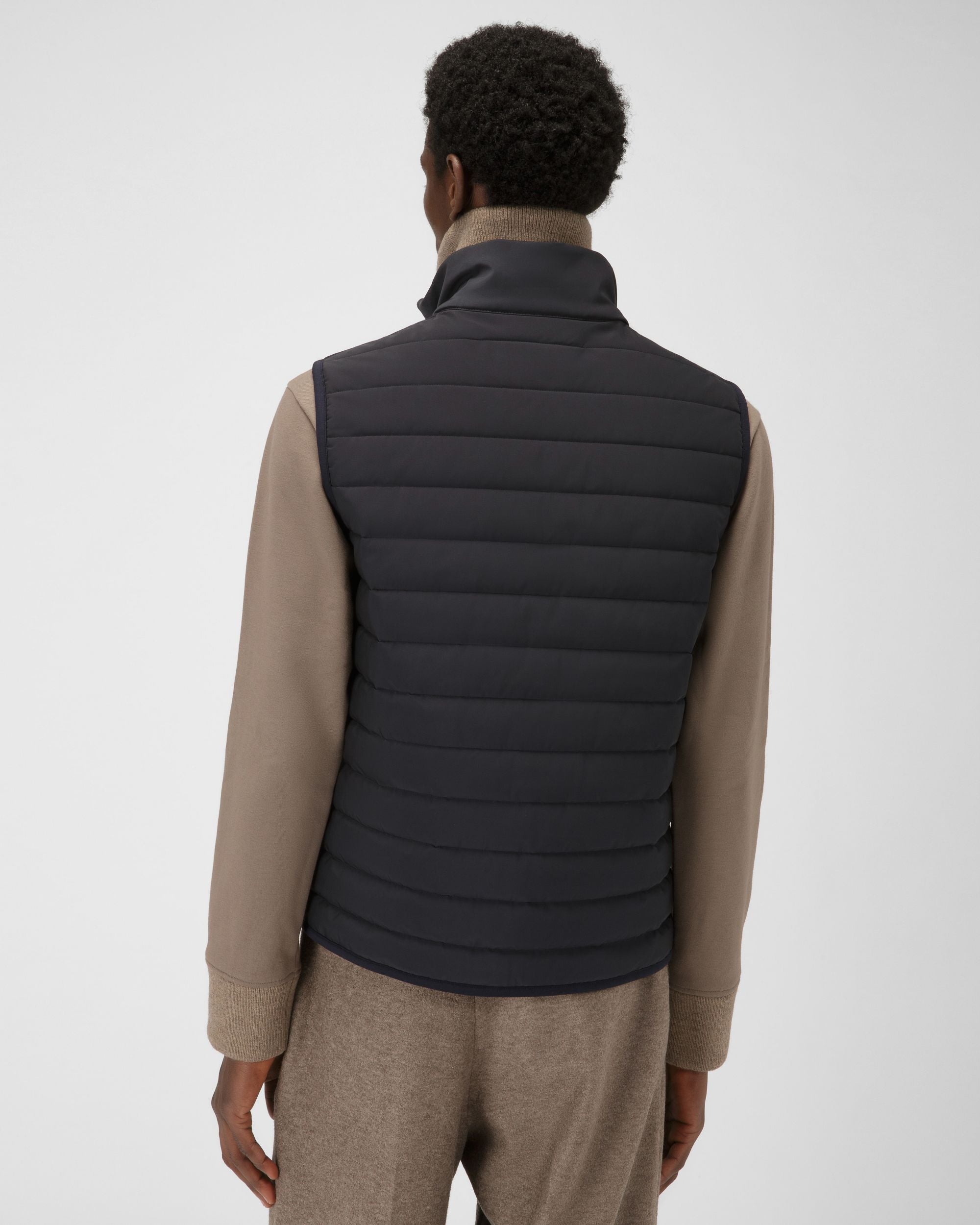 Techno Nylon Vest In Navy - Men's - Bally - 02
