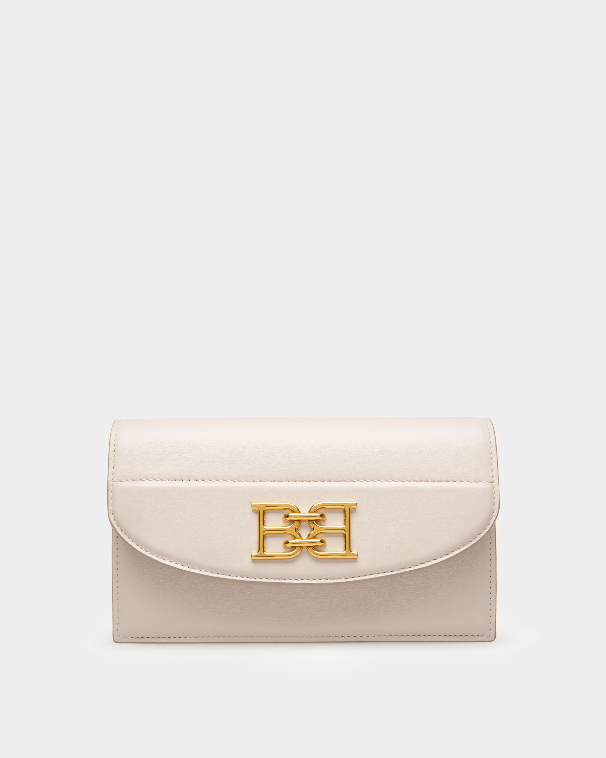 Beylor Leather Phone Wallet In Bone - Women's - Bally - 01