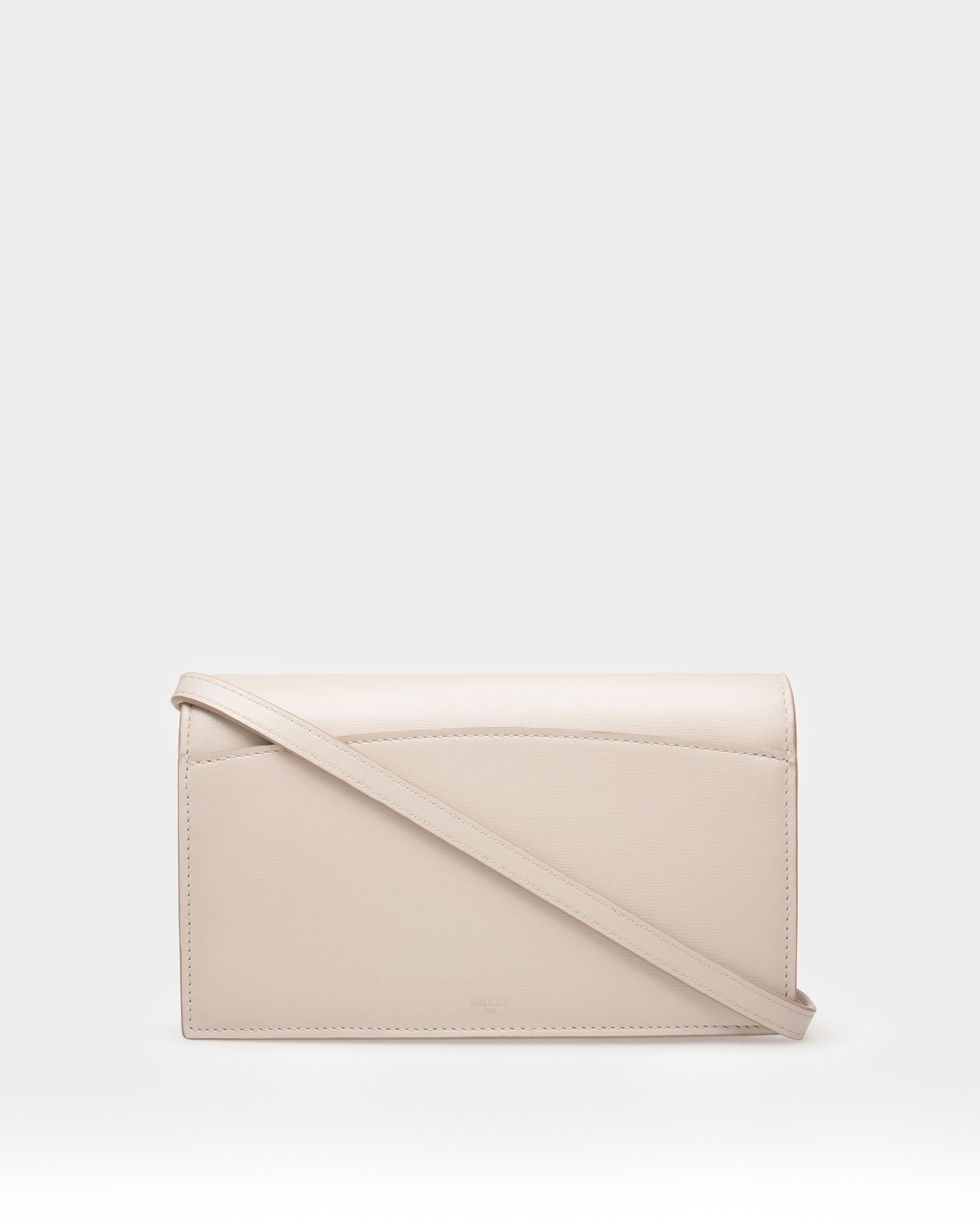 Beylor Leather Phone Wallet In Bone - Women's - Bally - 02