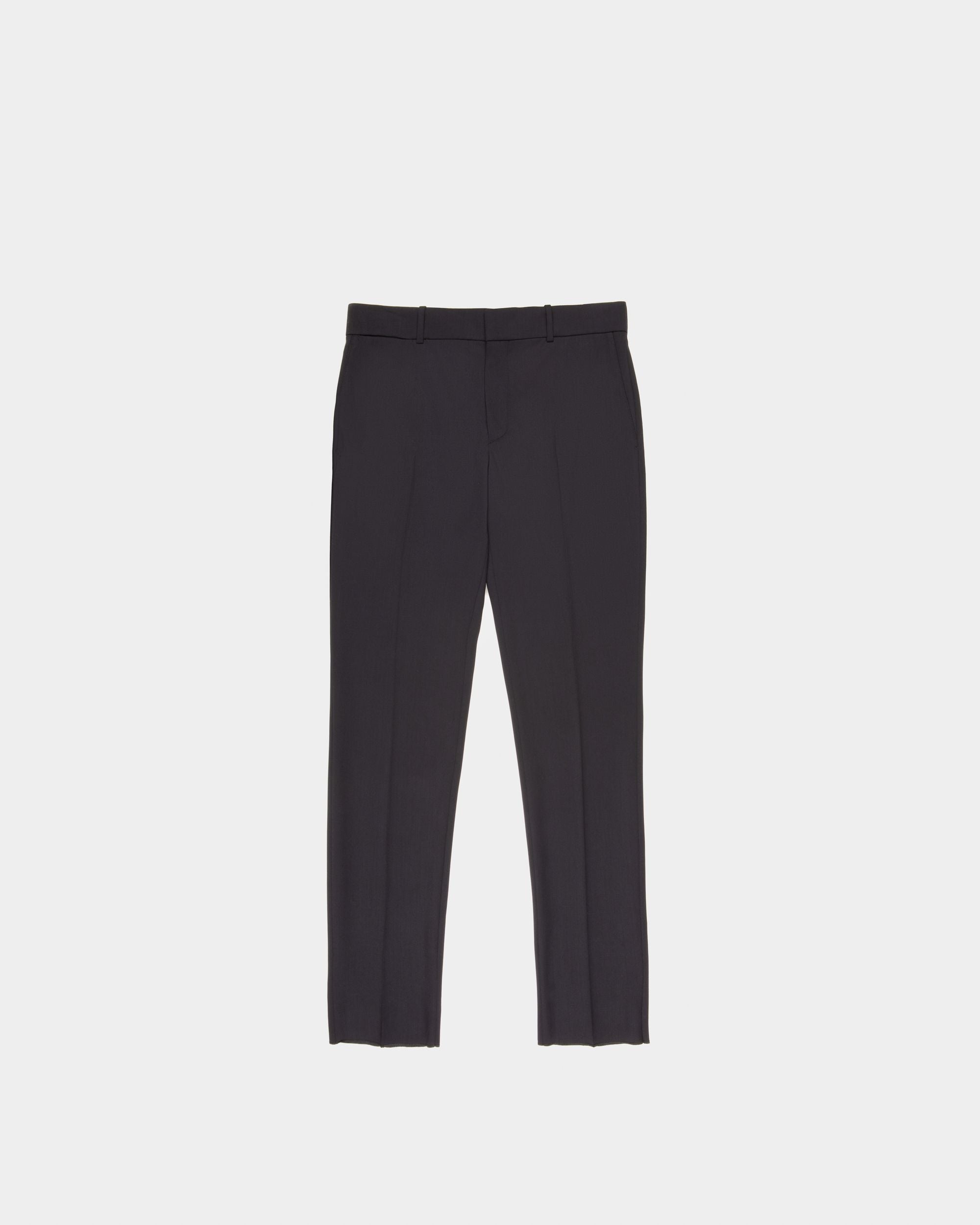 Cotton Pants In Dark Navy - Men's - Bally - 01