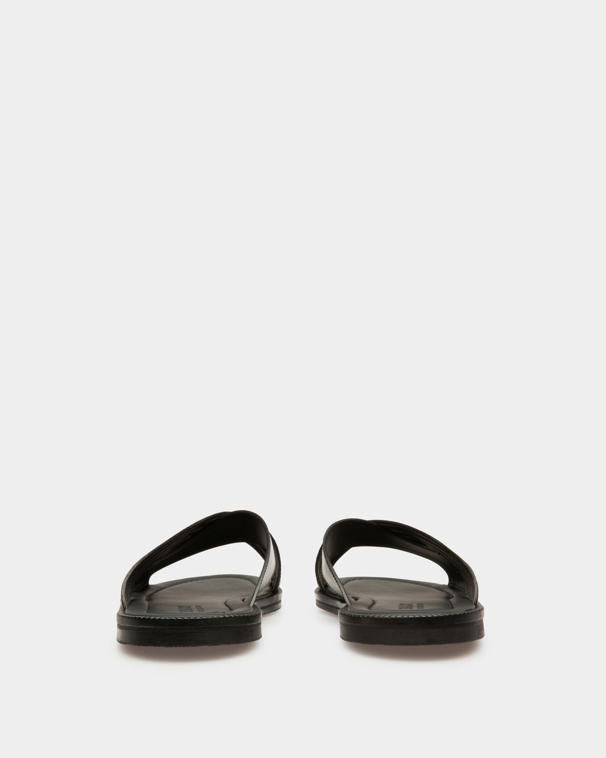 Jabil Leather Sandals In Black - Men's - Bally - 03