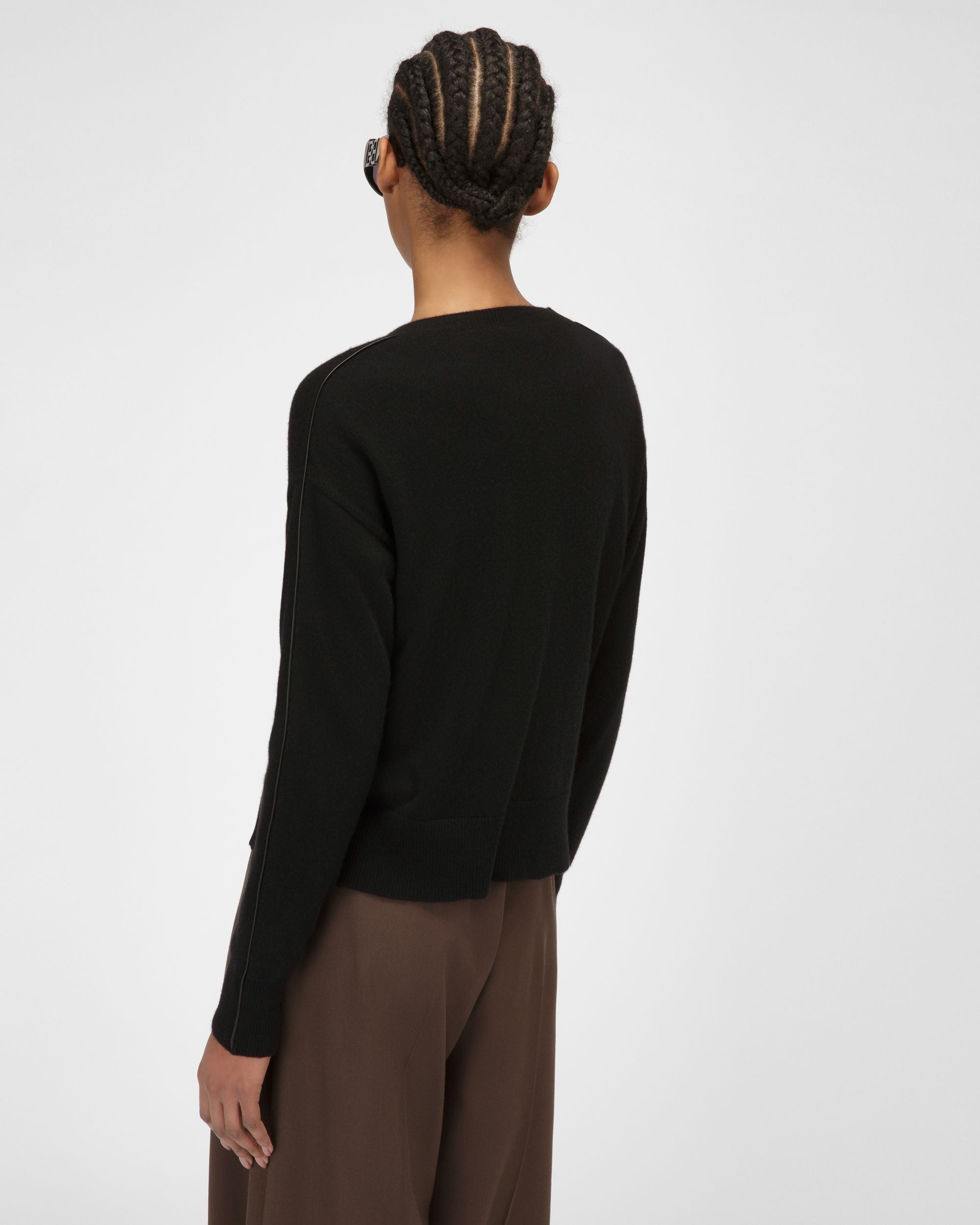 Cashmere Cardigan In Black - Women's - Bally - 03
