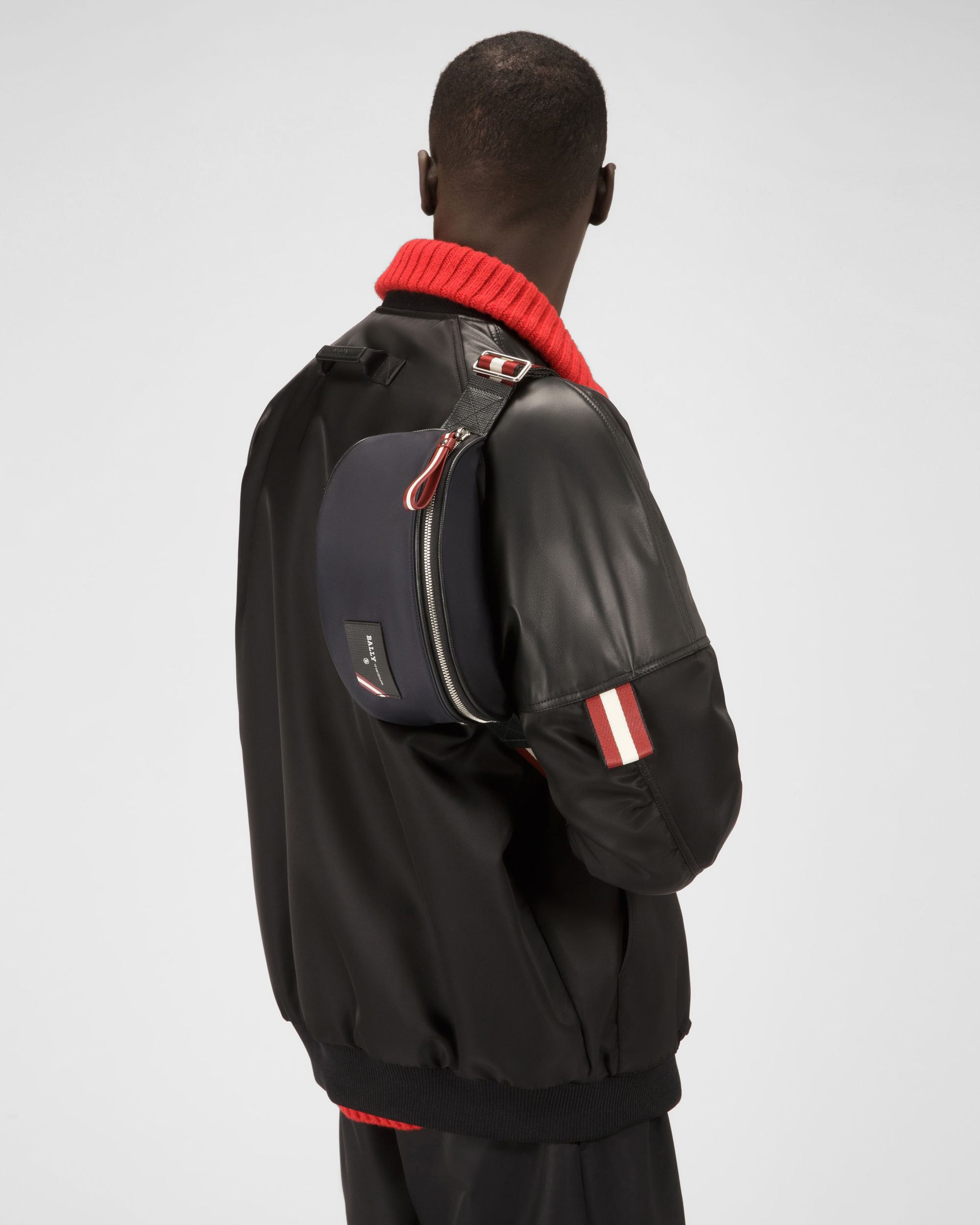 Flynos Nylon Bum Bag In Black - Men's - Bally - 01