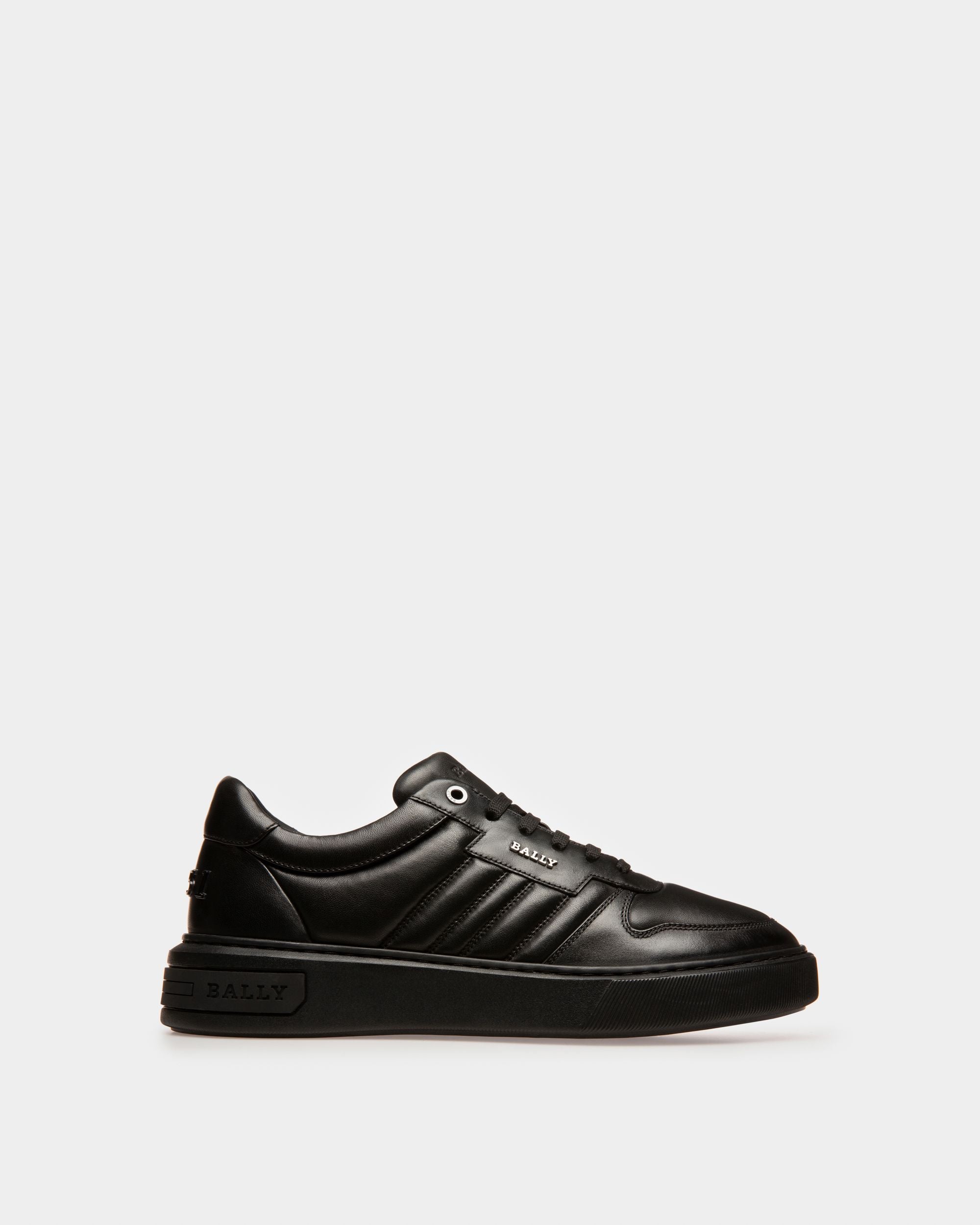 Maudo Leather Sneakers In Black - Men's - Bally - 01