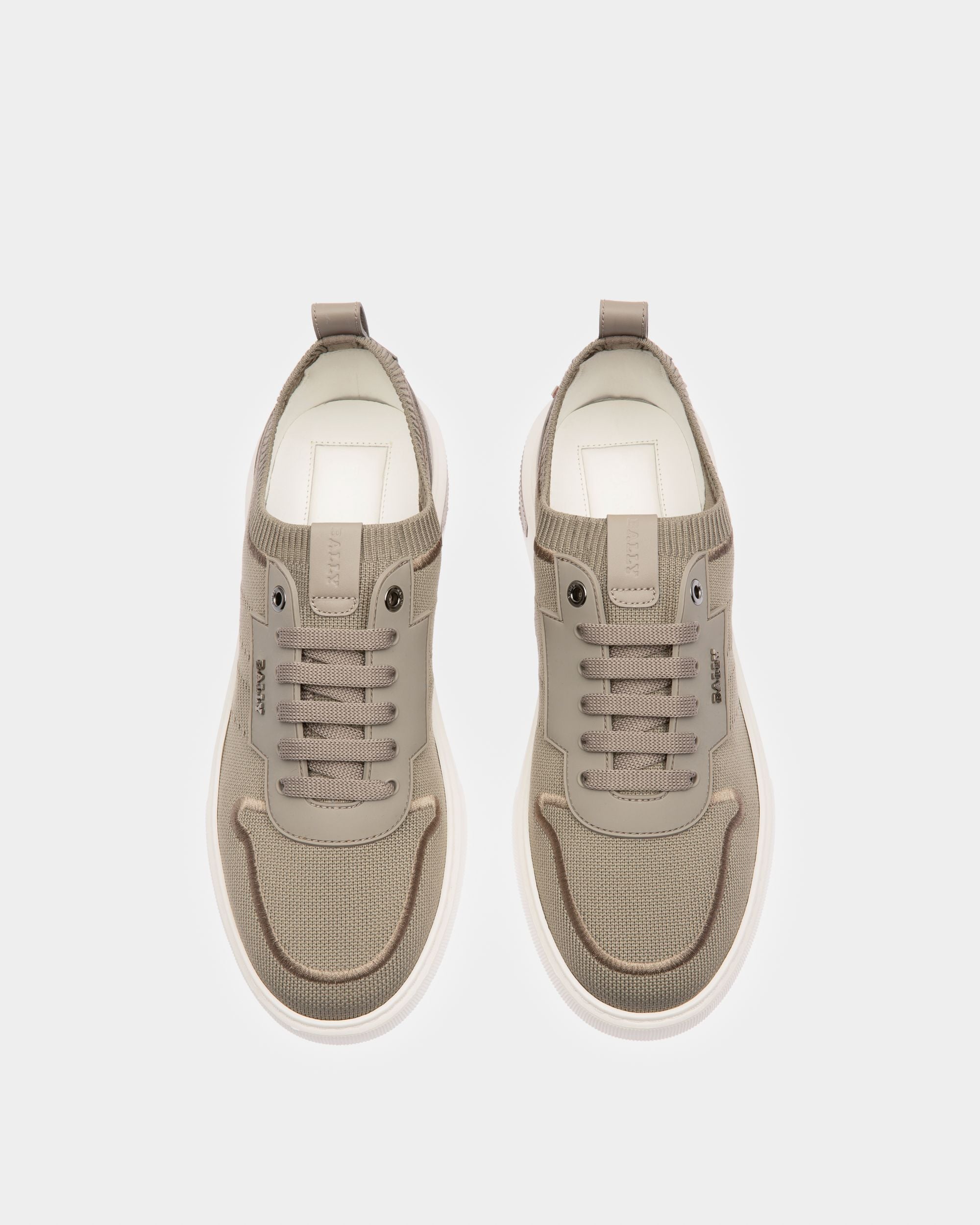 Macky Knit Fabric Sneakers In Grey - Men's - Bally - 02