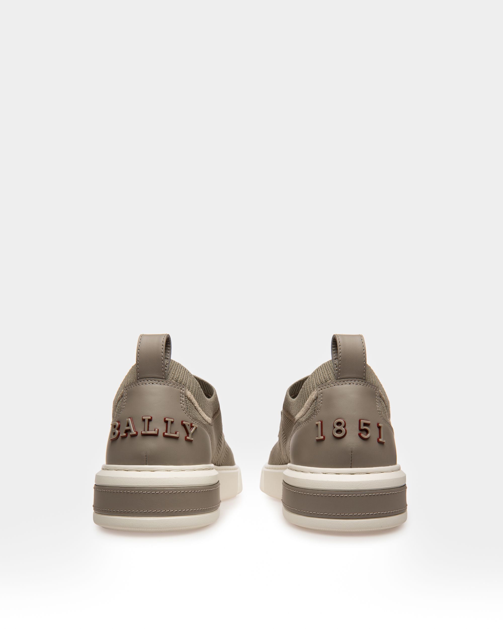 Macky Knit Fabric Sneakers In Grey - Men's - Bally - 03