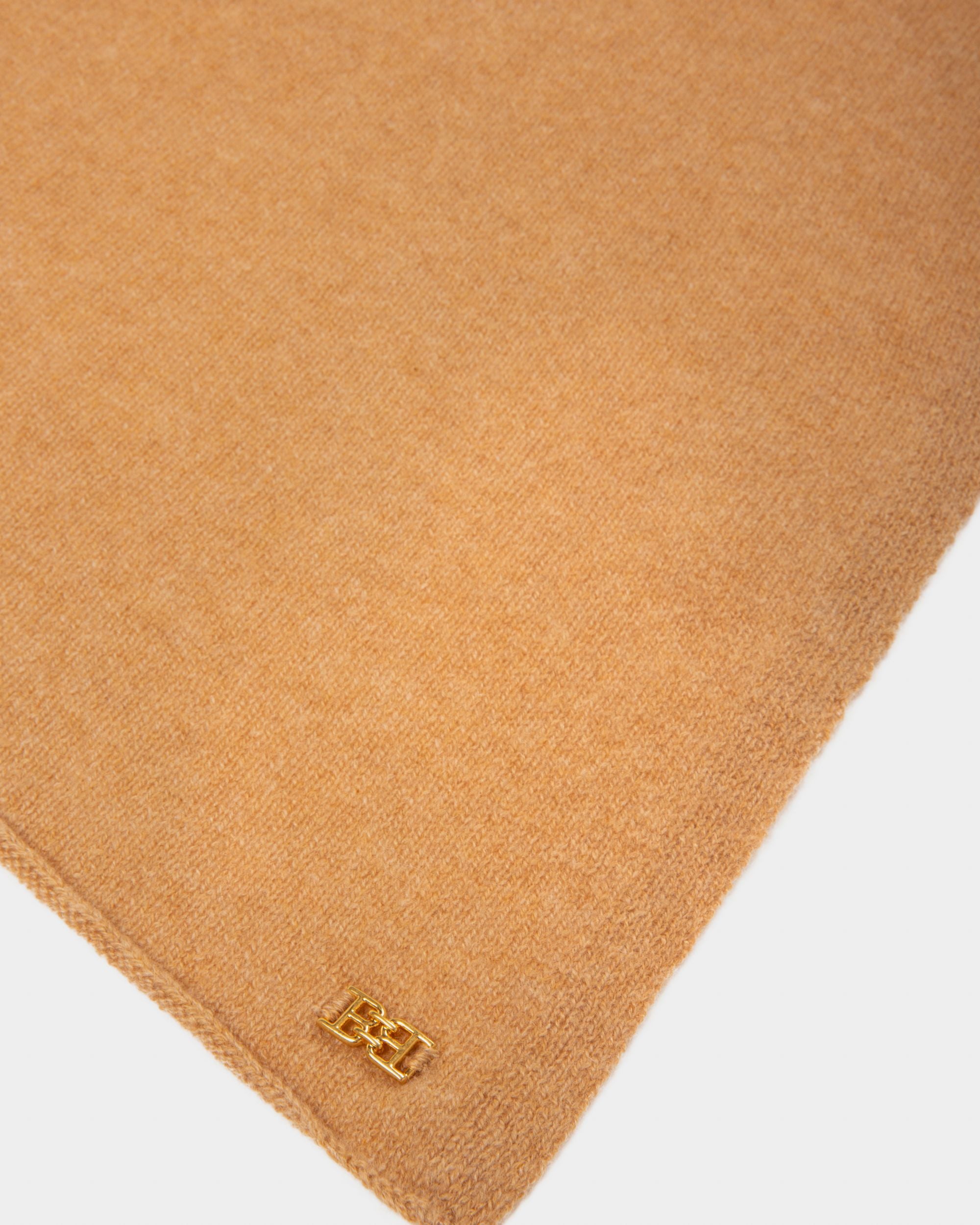 Cashmere Scarf In Camel - Women's - Bally - 02