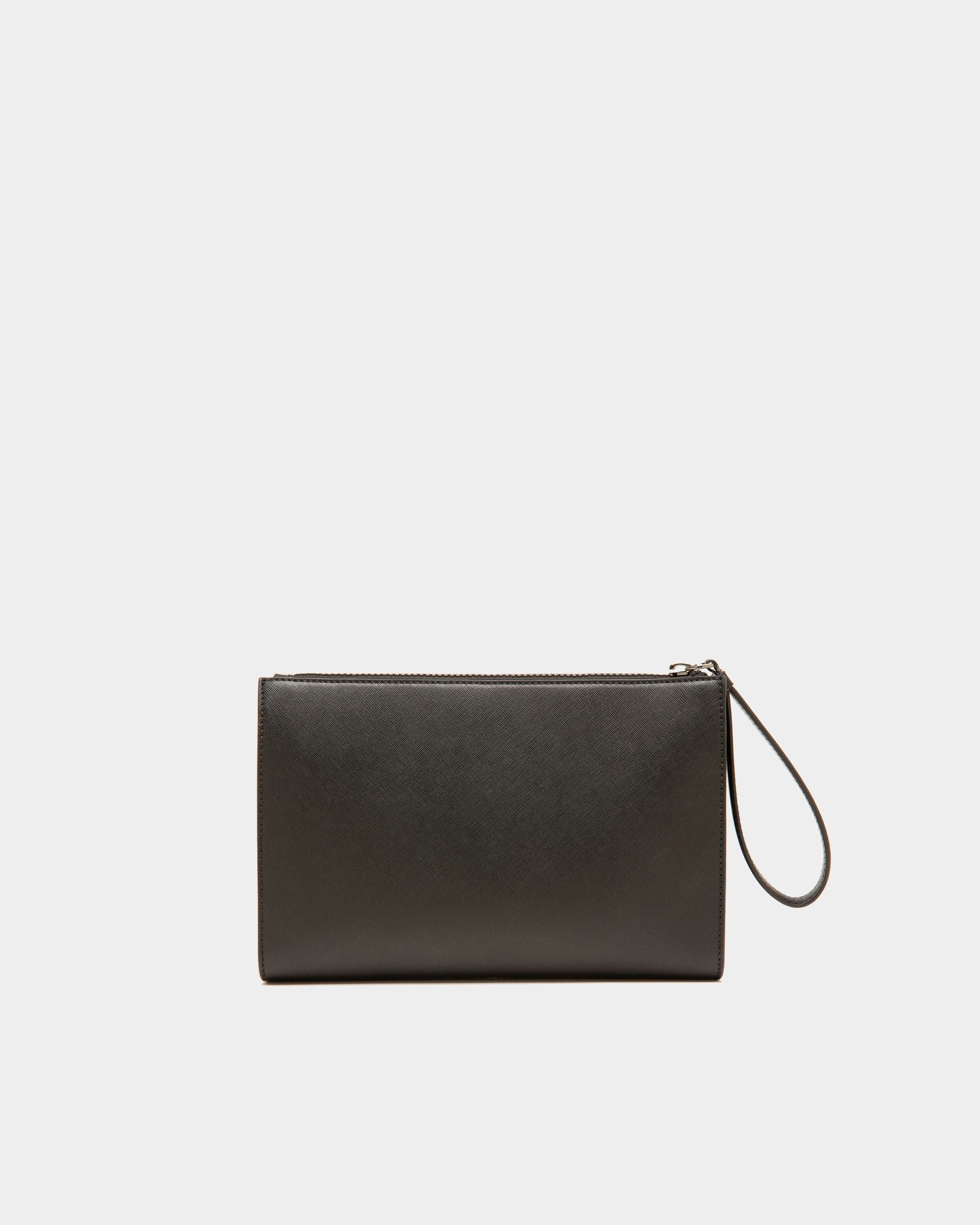 Mythos Clutch In Black Leather - Men's - Bally - 03
