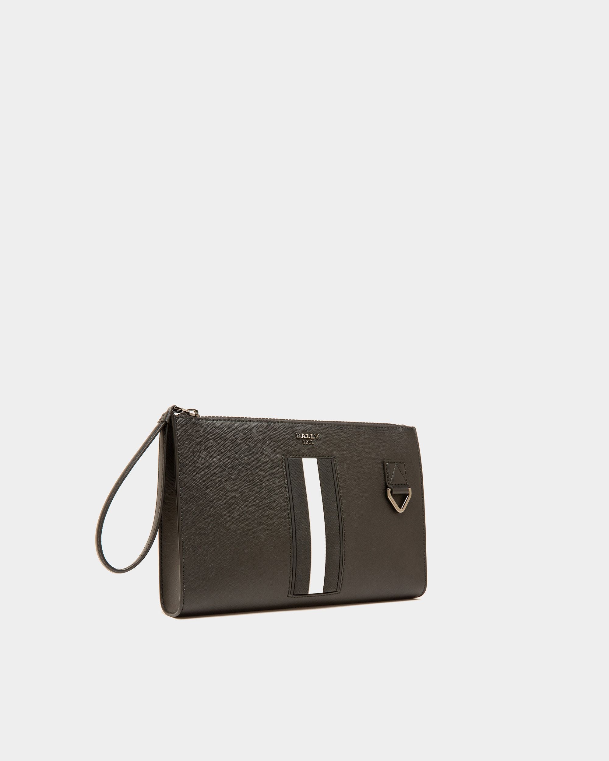 Mythos Clutch In Black Leather - Men's - Bally - 04