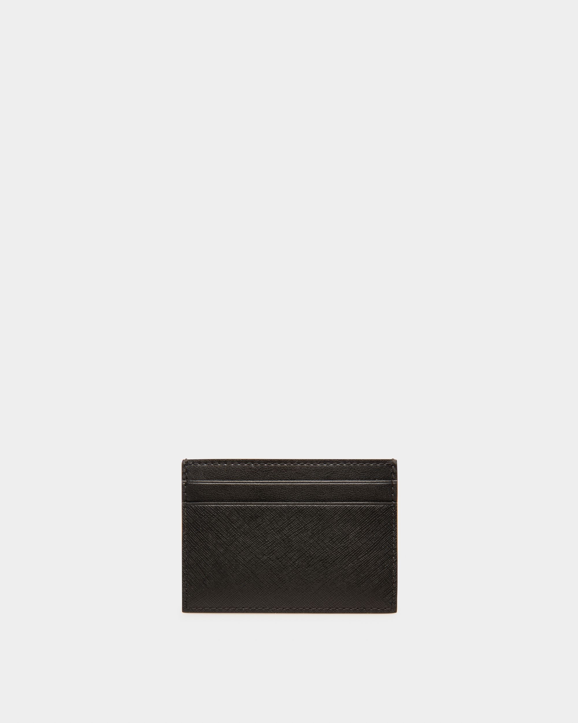 Bhar Leather Card Holder In Black - Men's - Bally - 02