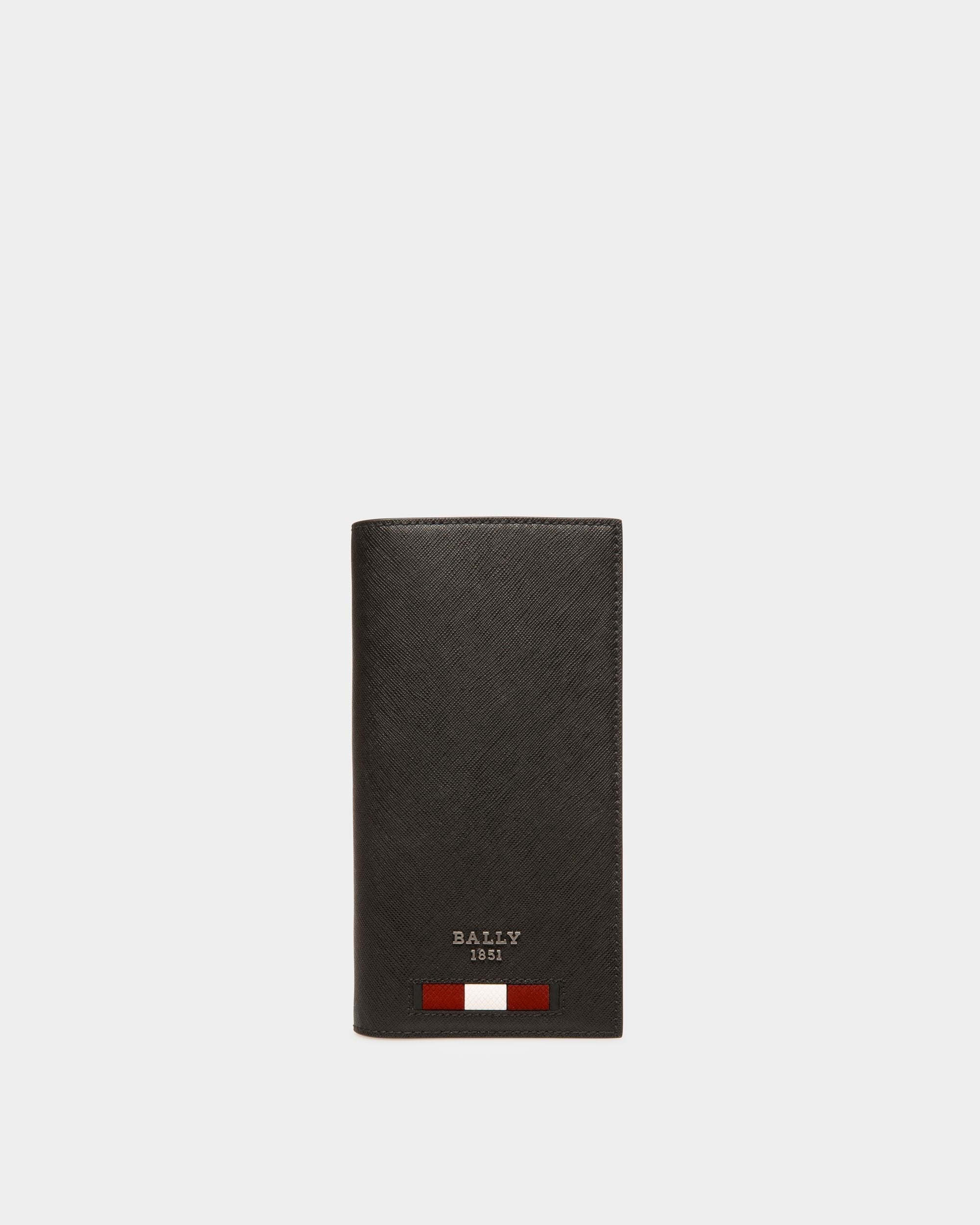 Baliro Recycled Leather Continental Wallet In Black - Men's - Bally - 01