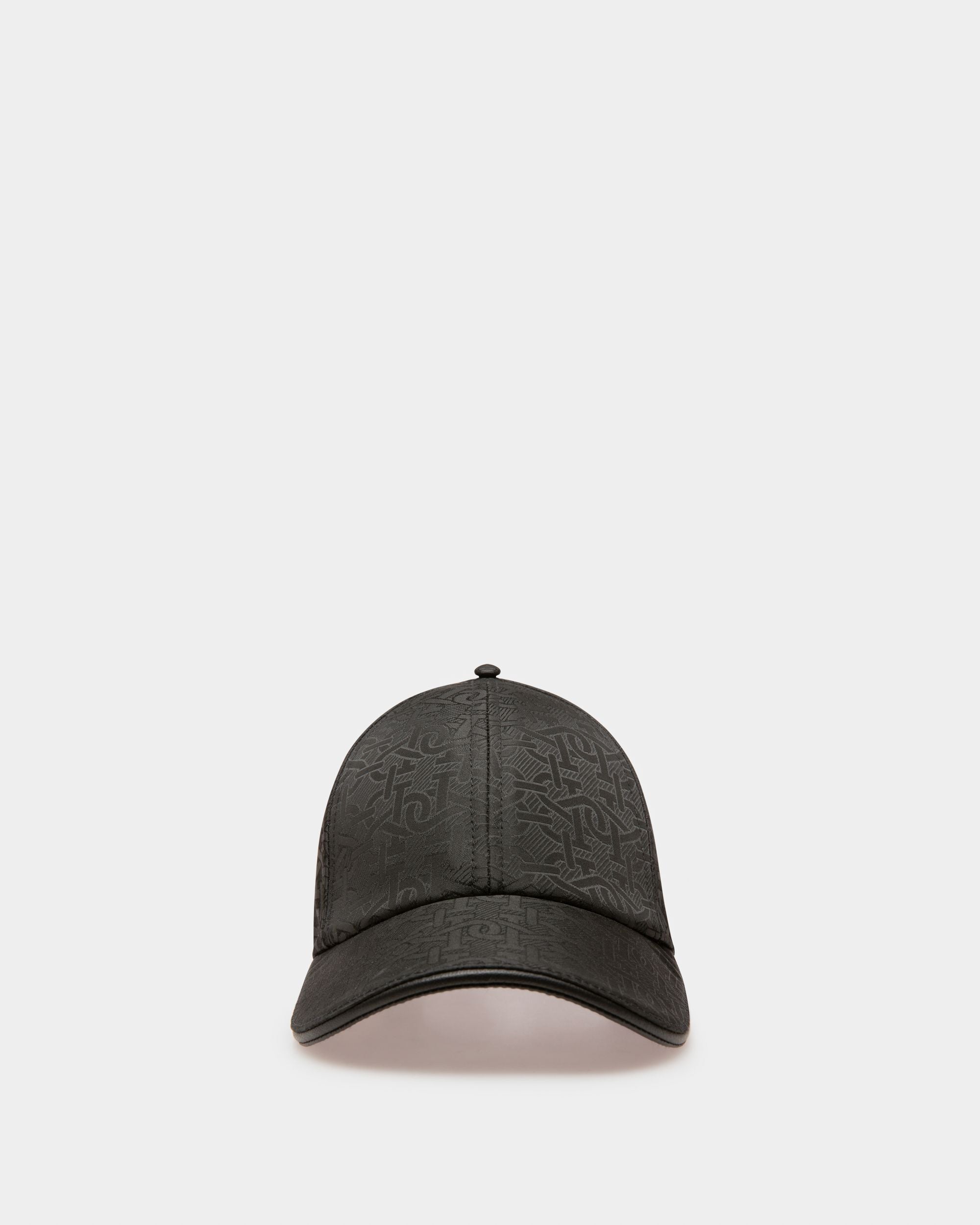 Polyester Baseball Cap In Black - Men's - Bally - 01