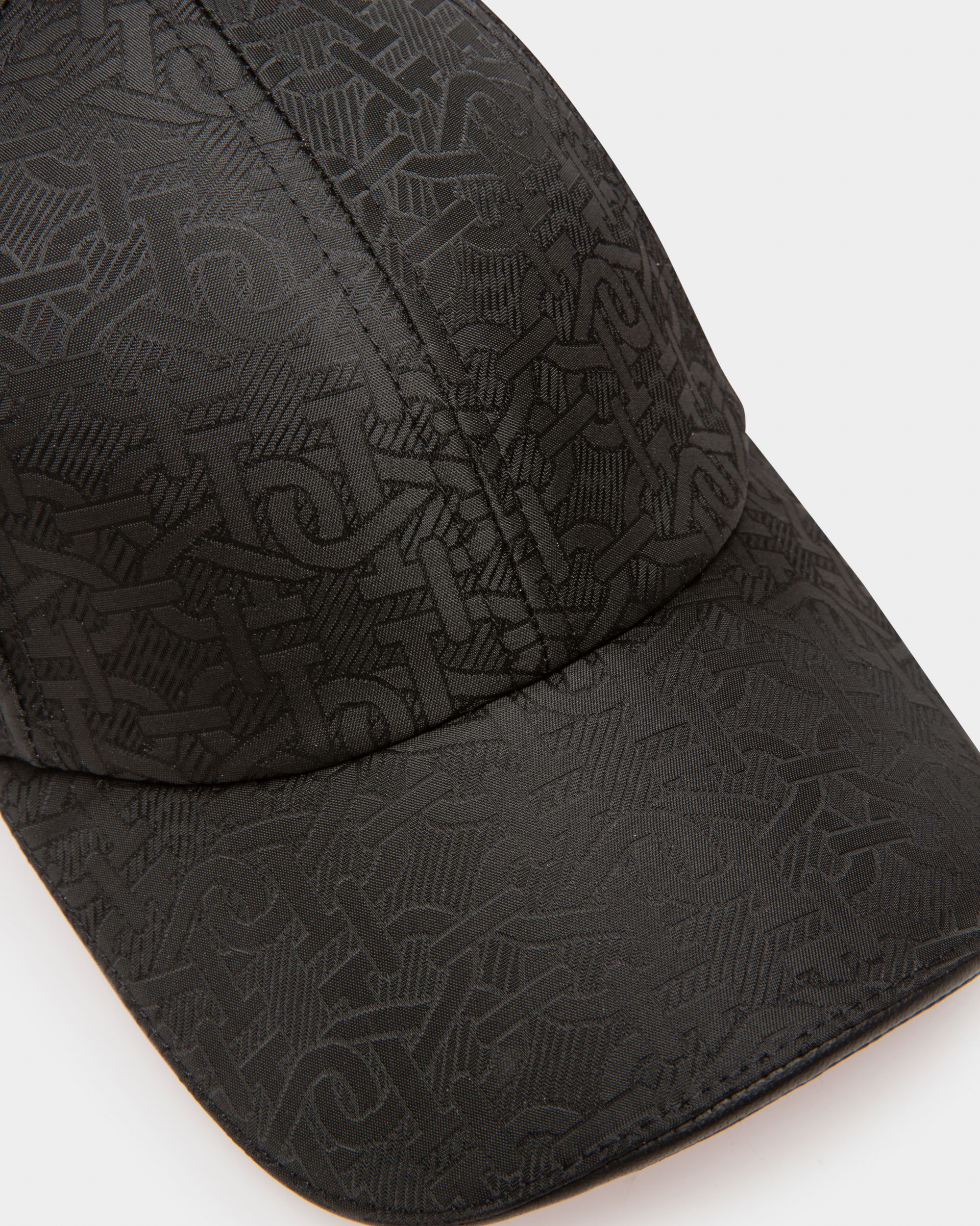 Polyester Baseball Cap In Black - Men's - Bally - 03