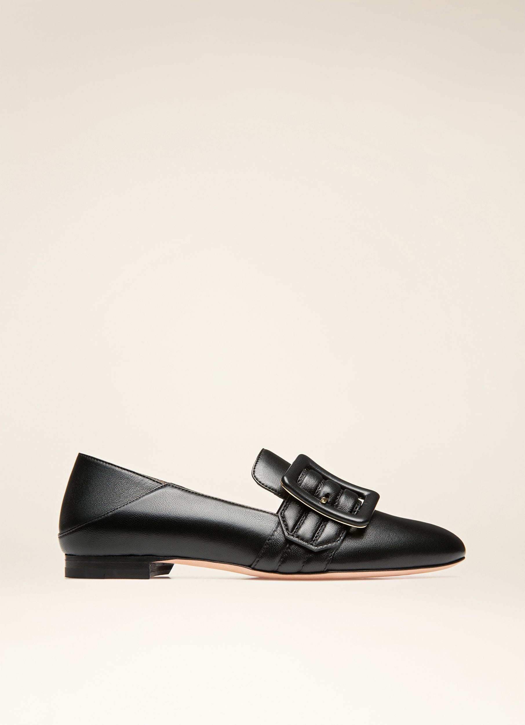Janelle Leather Loafers In Black - Women's - Bally - 01