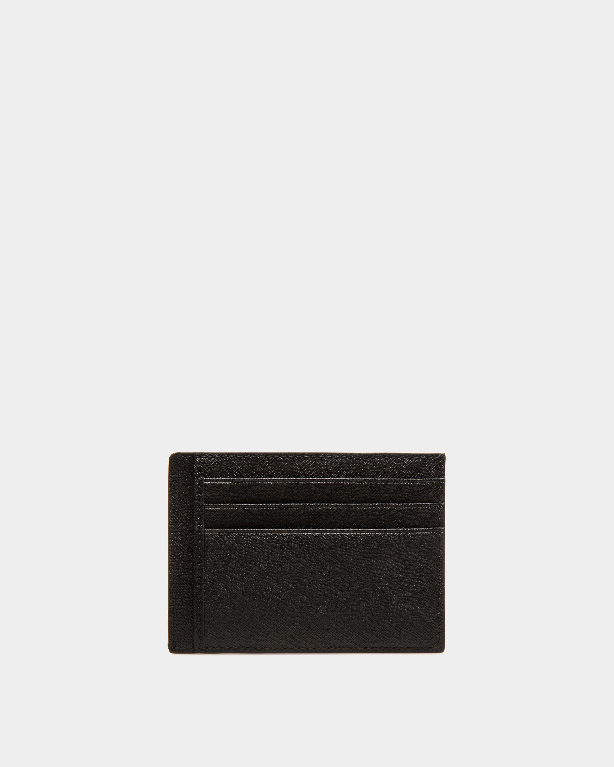 Business Card Holder In Black Bovine Split - Men's - Bally - 02
