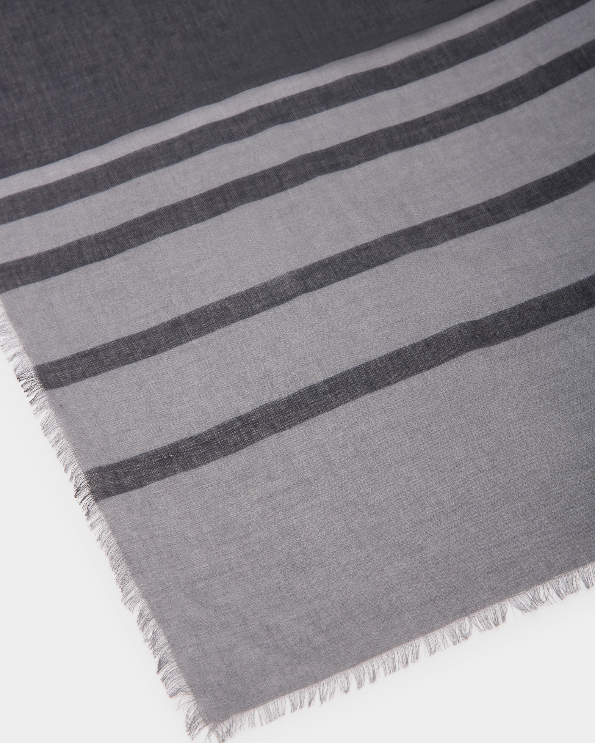 Virgin Wool Scarf In Navy - Men's - Bally - 03