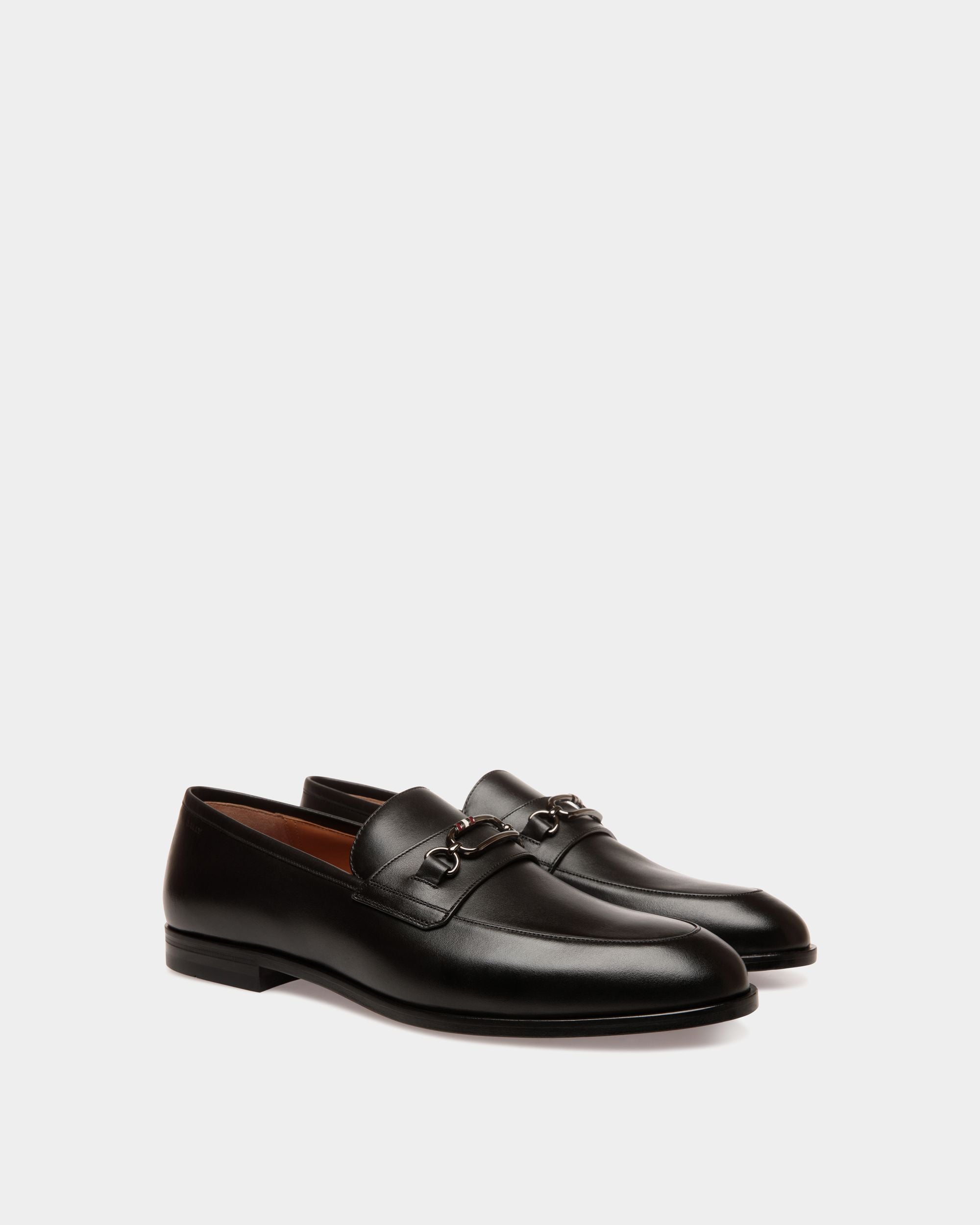 Loafer In Black  Leather - Men's - Bally - 02