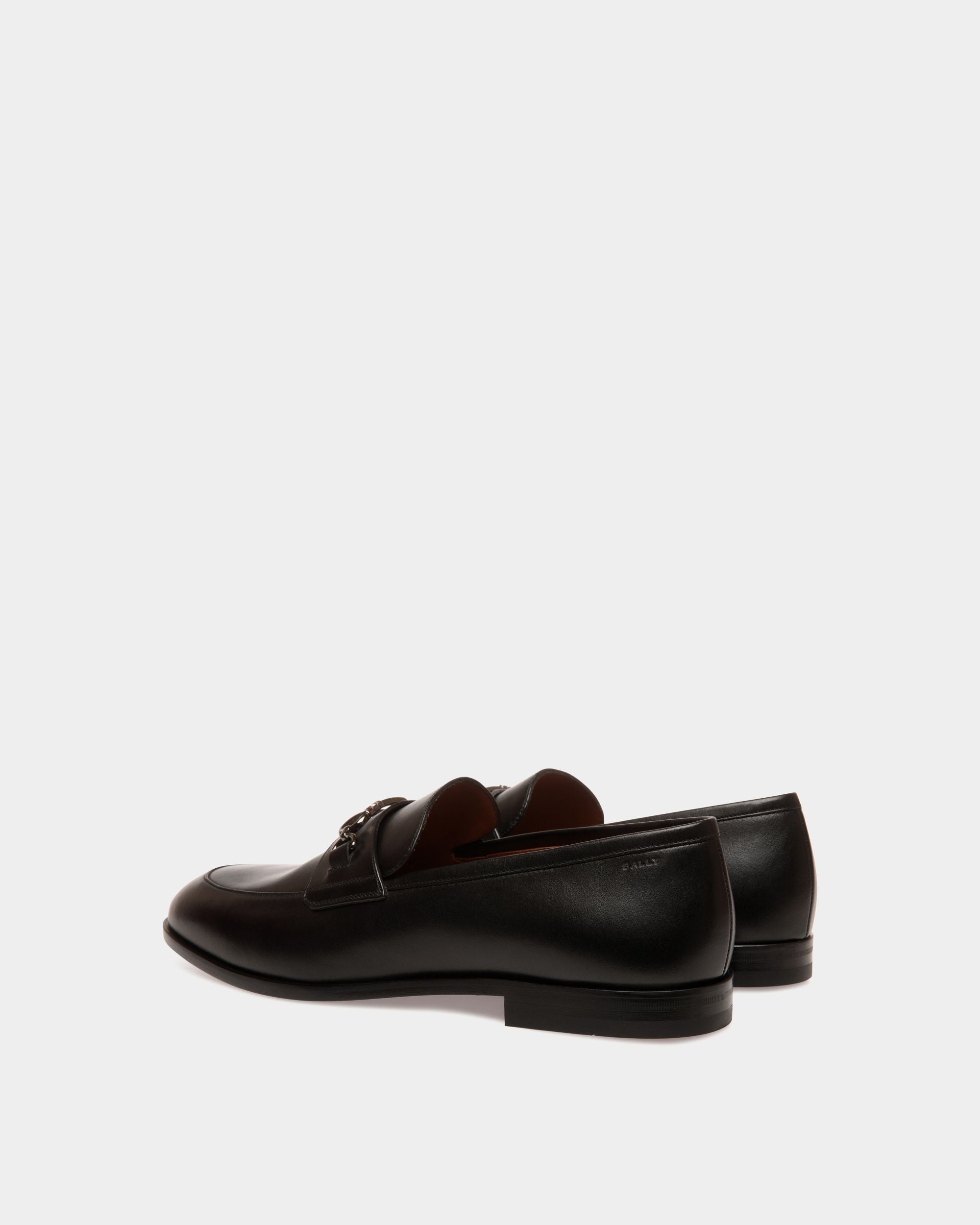 Loafer In Black  Leather - Men's - Bally - 03