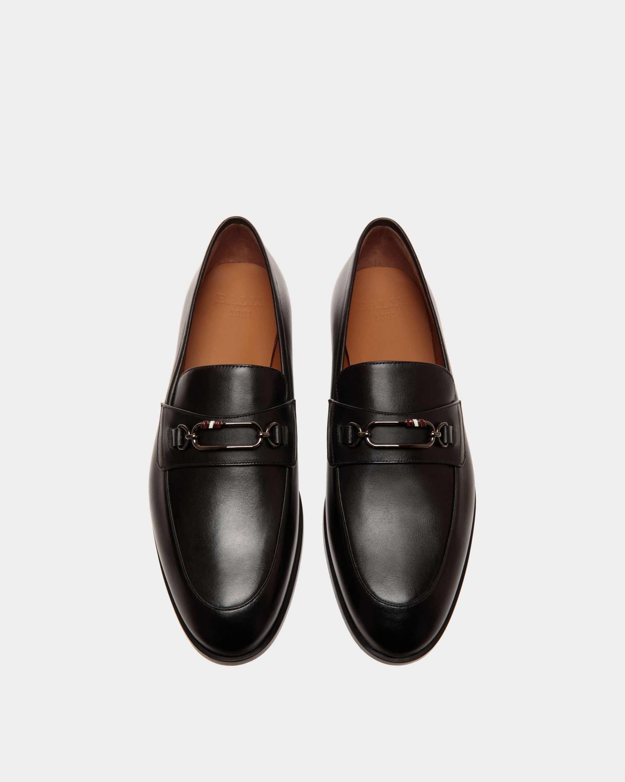 Loafer In Black  Leather - Men's - Bally - 04