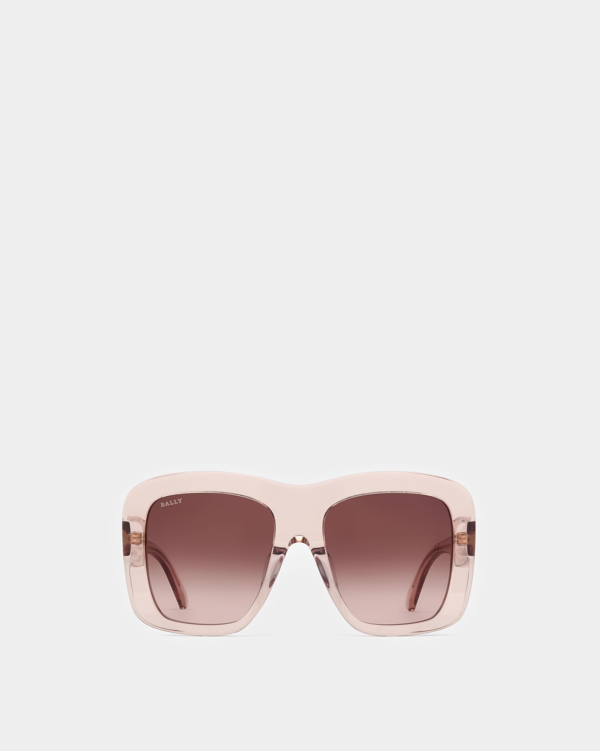 Constance Acetate Sunglasses In Shiny Pink - Women's - Bally - 01