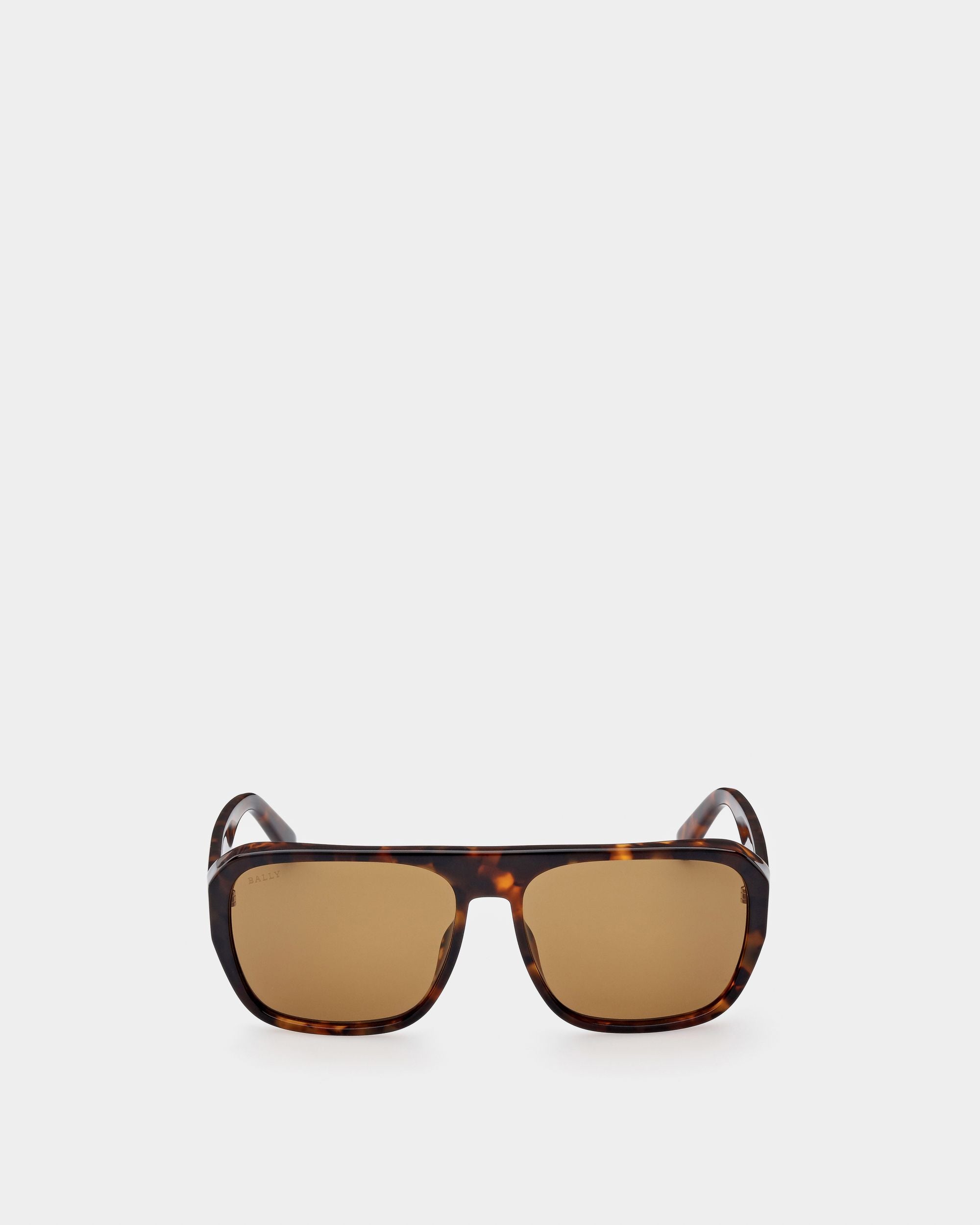 Vadret Acetate Sunglasses In Havana Brown Acetate Sunglasses In Havana Brown - Men's - Bally - 01