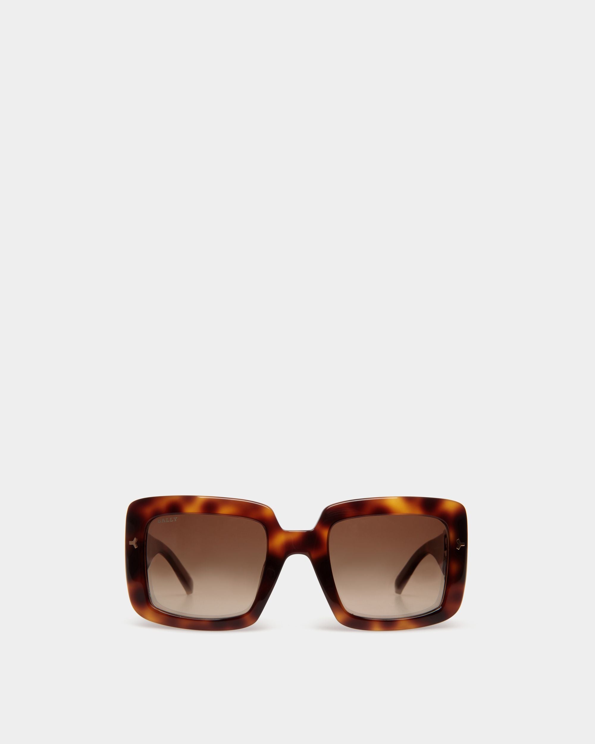 Filiana Sunglasses in Havana Brown & Gradient Brown Lenses Acetate Sunglasses In Havana Brown - Women's - Bally - 01