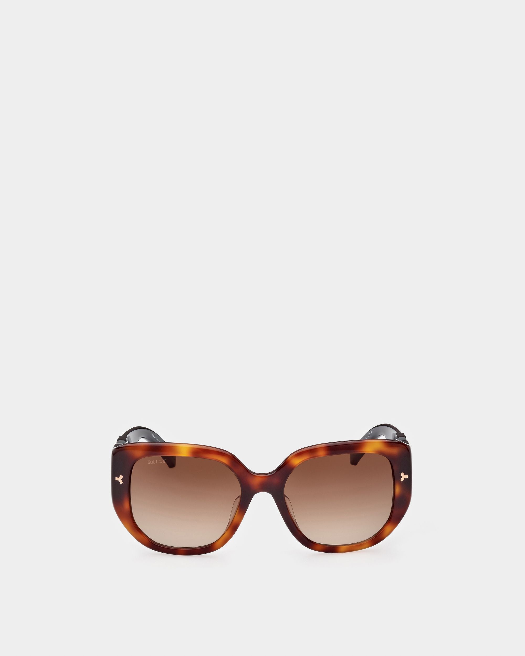 Nuna Acetate Sunglasses In Havana Brown Acetate Sunglasses In Havana Brown - Women's - Bally - 01