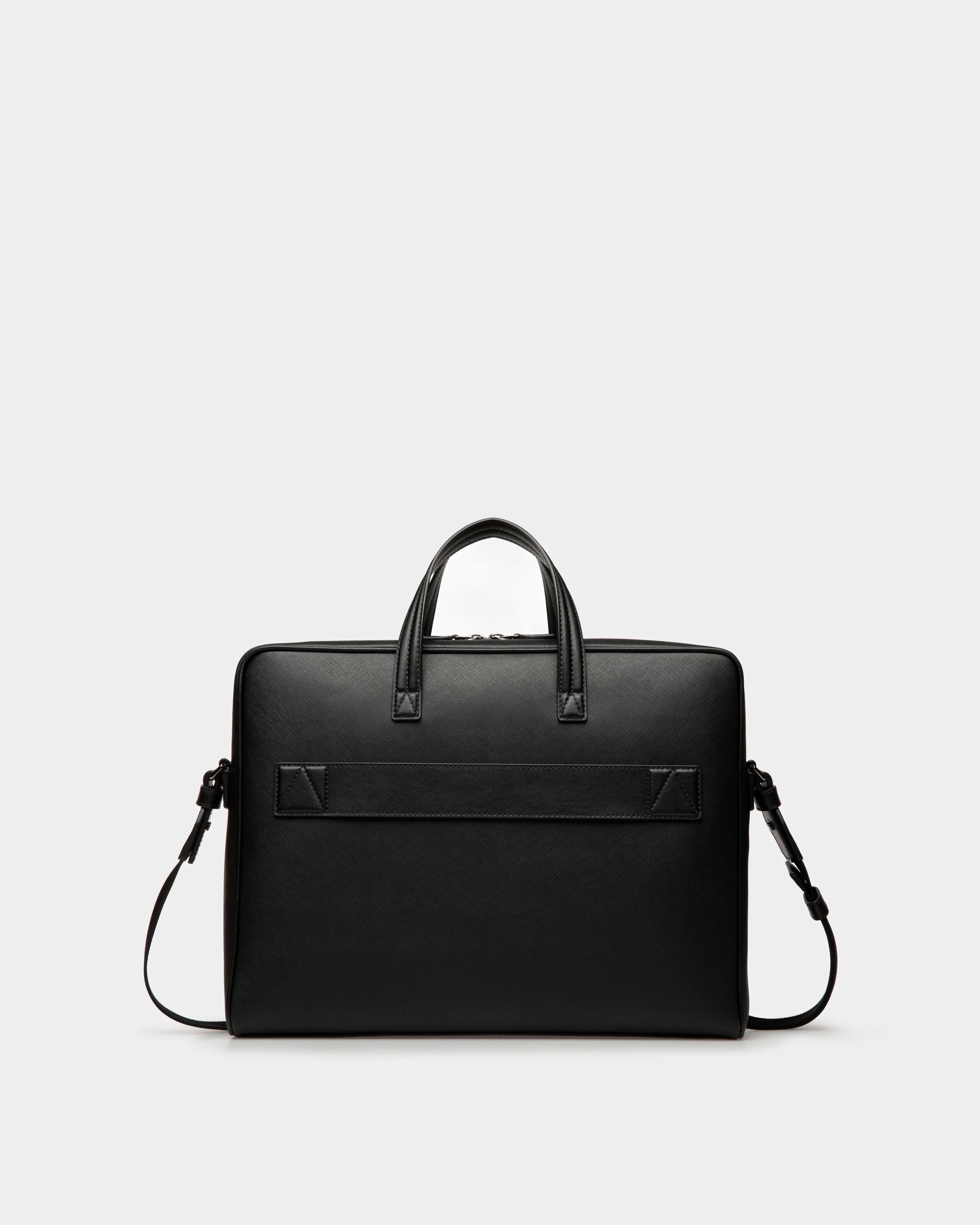 Mythos Business Bag In Black Leather - Men's - Bally - 02