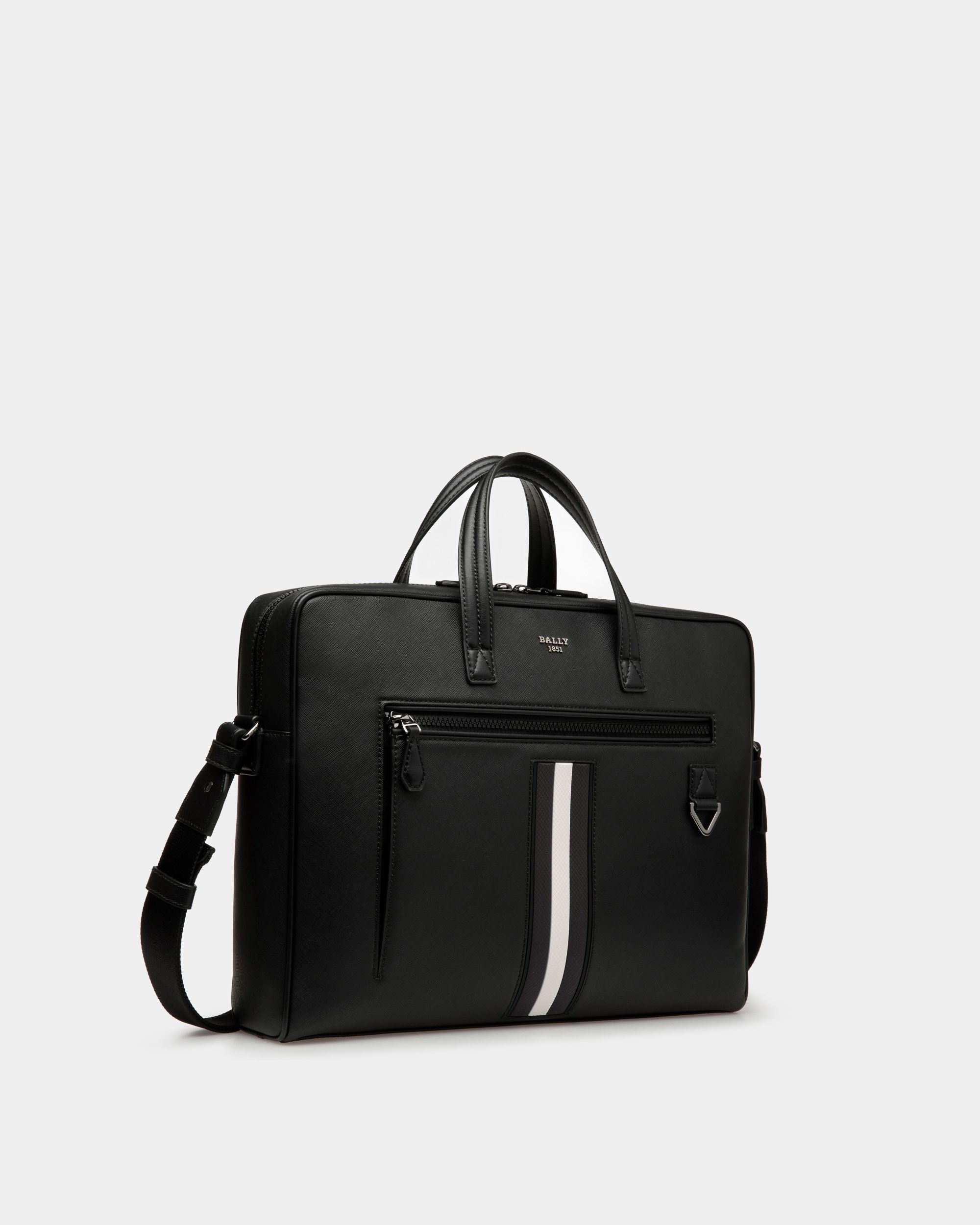 Mythos Business Bag In Black Leather - Men's - Bally - 03