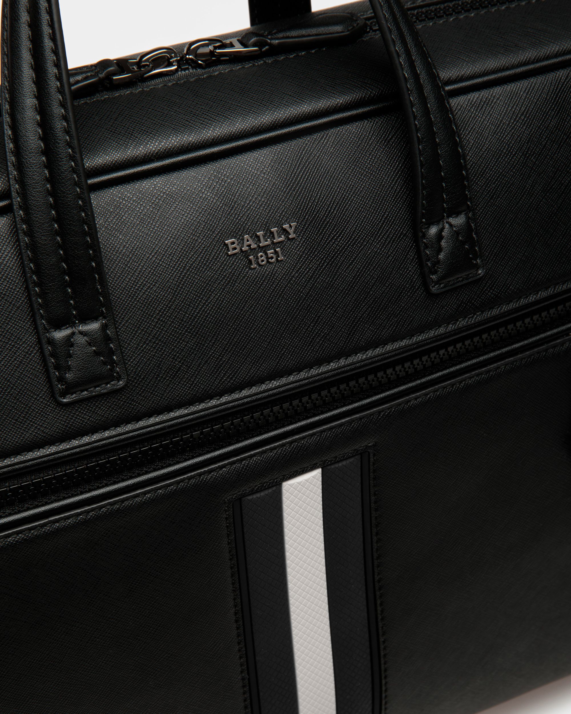 Mythos Business Bag In Black Leather - Men's - Bally - 05