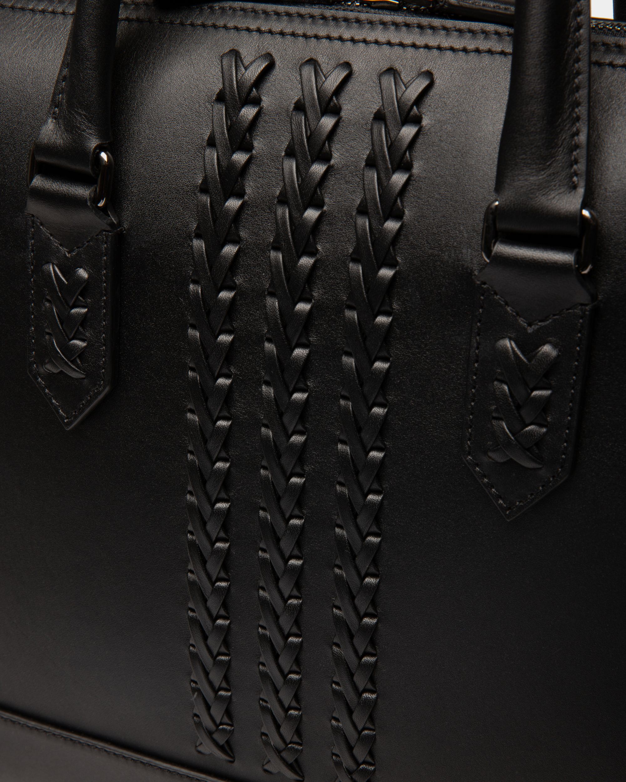 Celter Leather Business Bag In Black - Men's - Bally - 05
