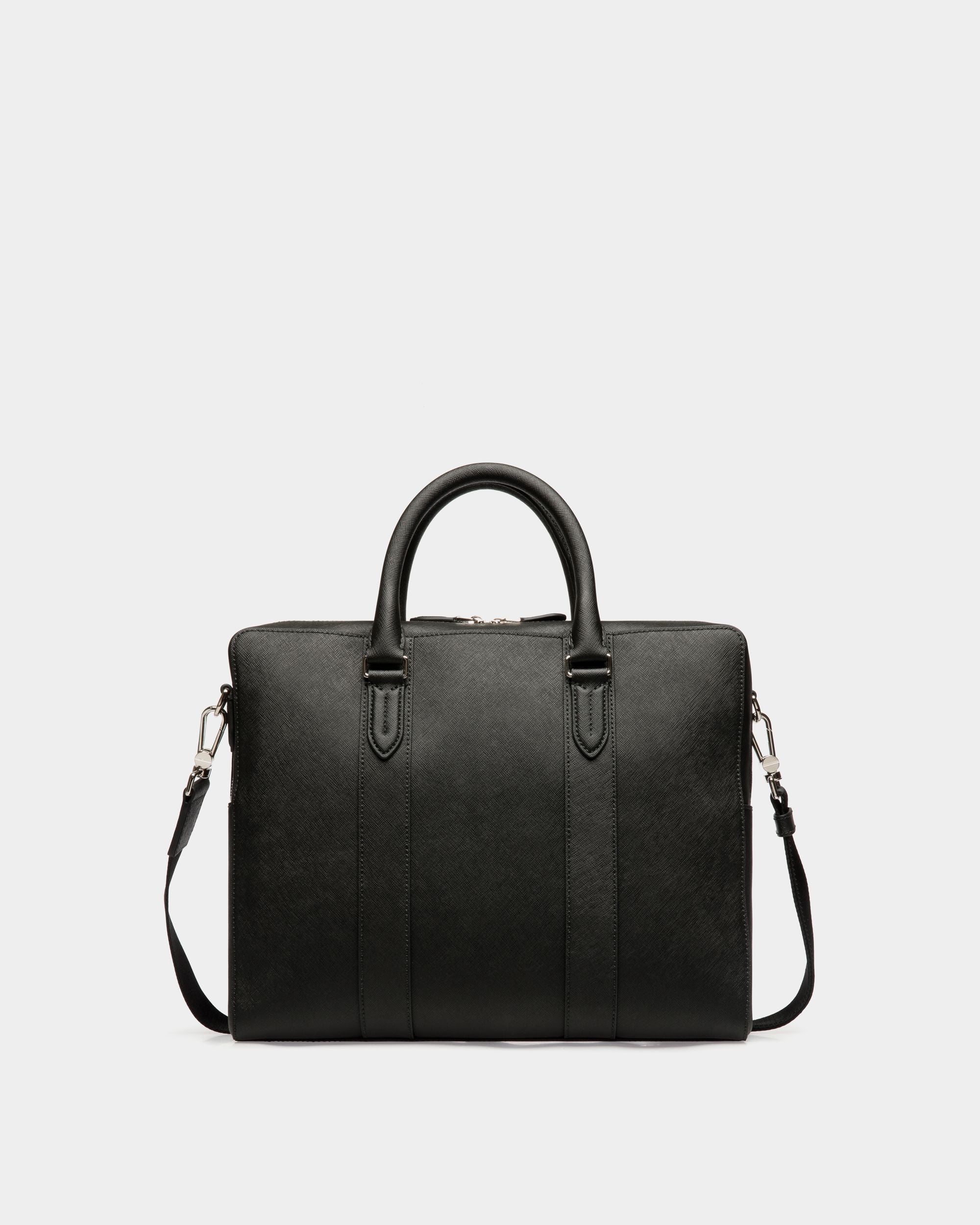 Business Bag In Black Bovine Split - Men's - Bally - 02