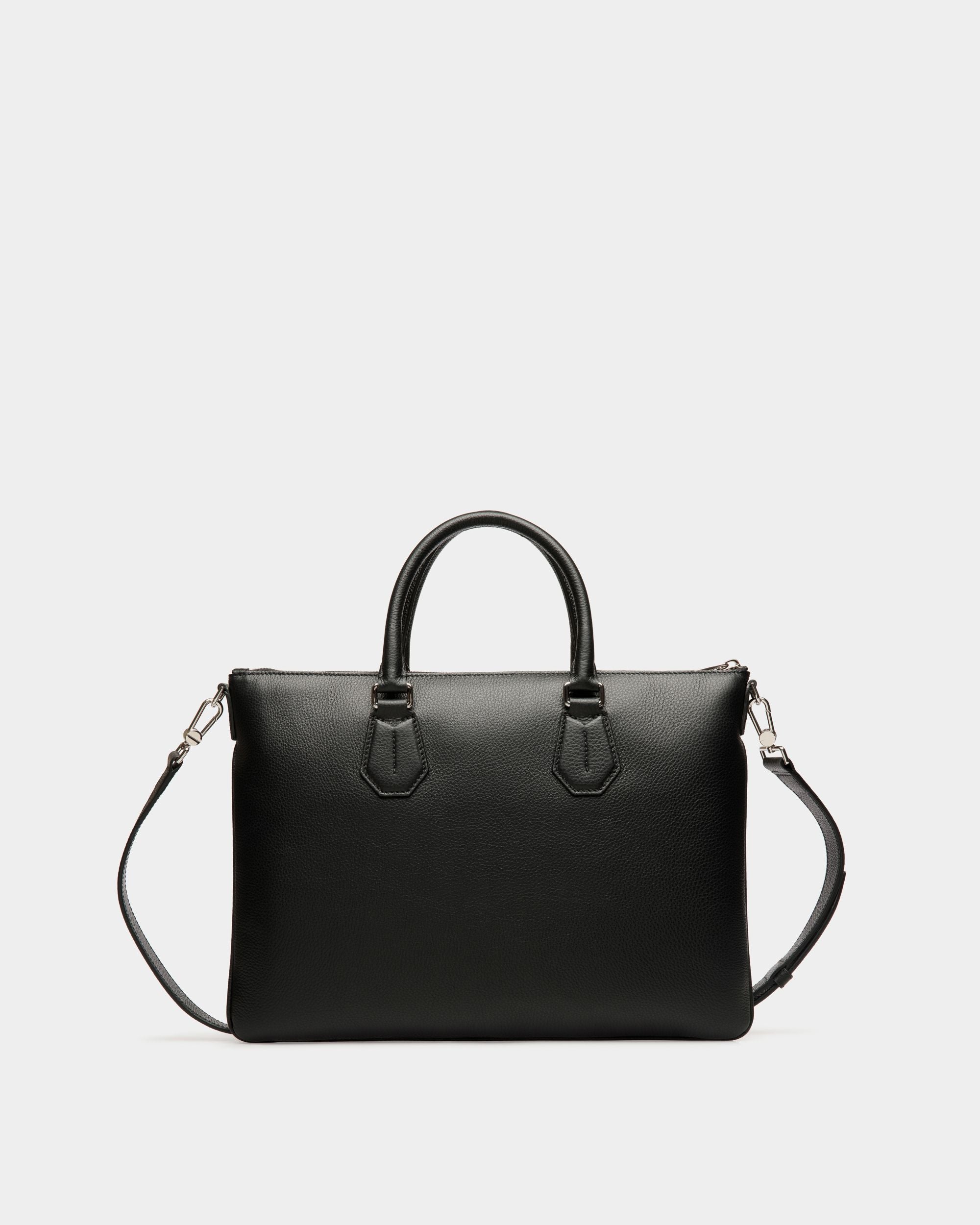 Business Bag In Black Leather - Men's - Bally - 02
