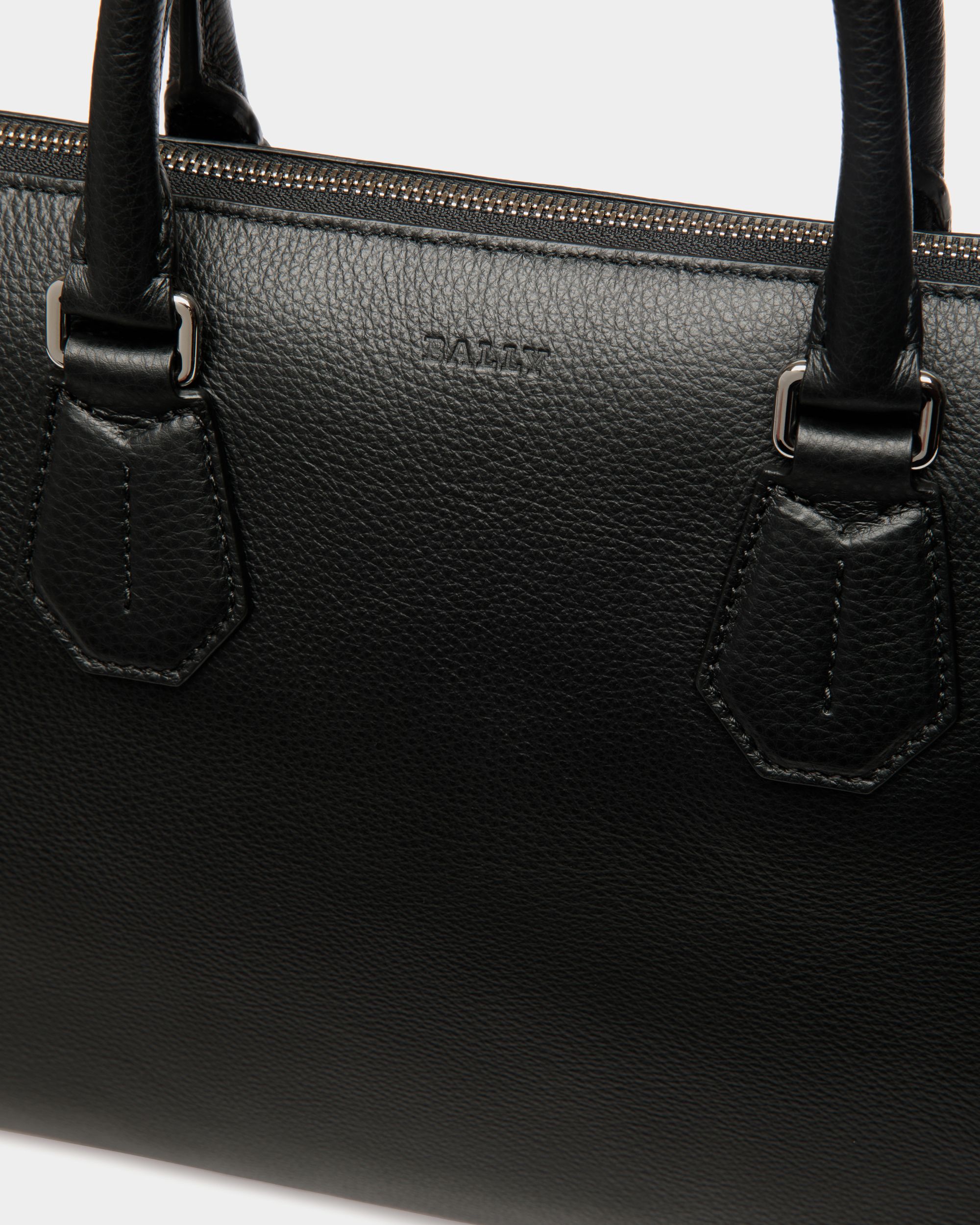 Business Bag In Black Leather - Men's - Bally - 05