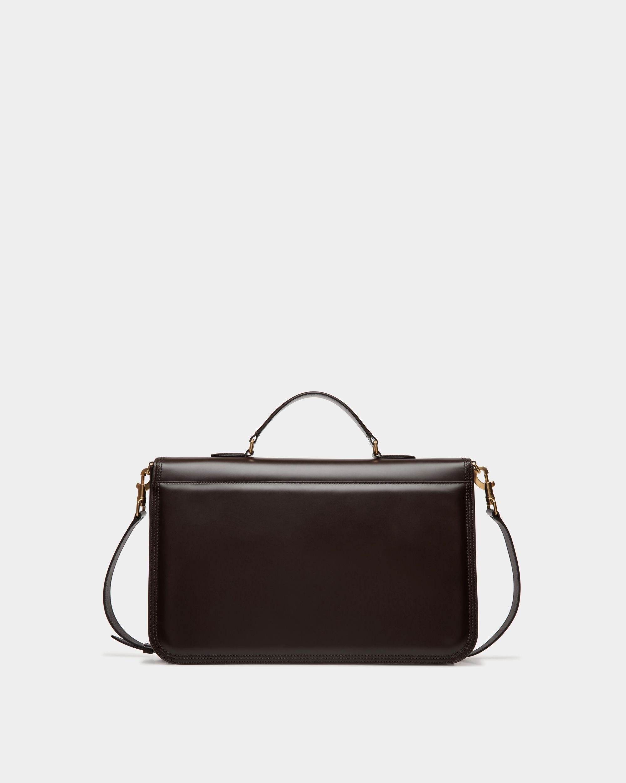 Beckett Briefcase In Ebano Leather - Men's - Bally - 03