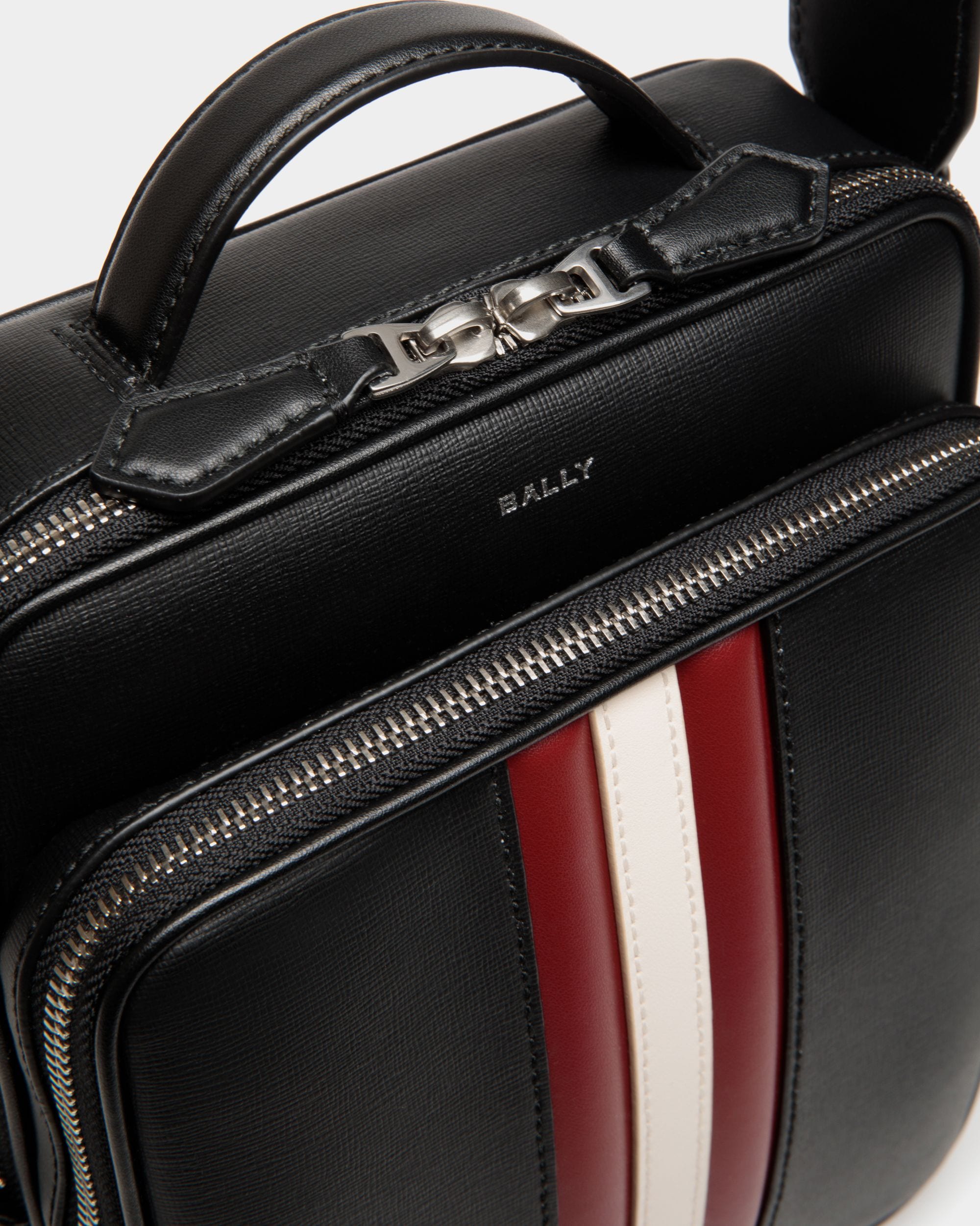 Men s Mythos Crossbody Bag In Black Recycled Leather Bally