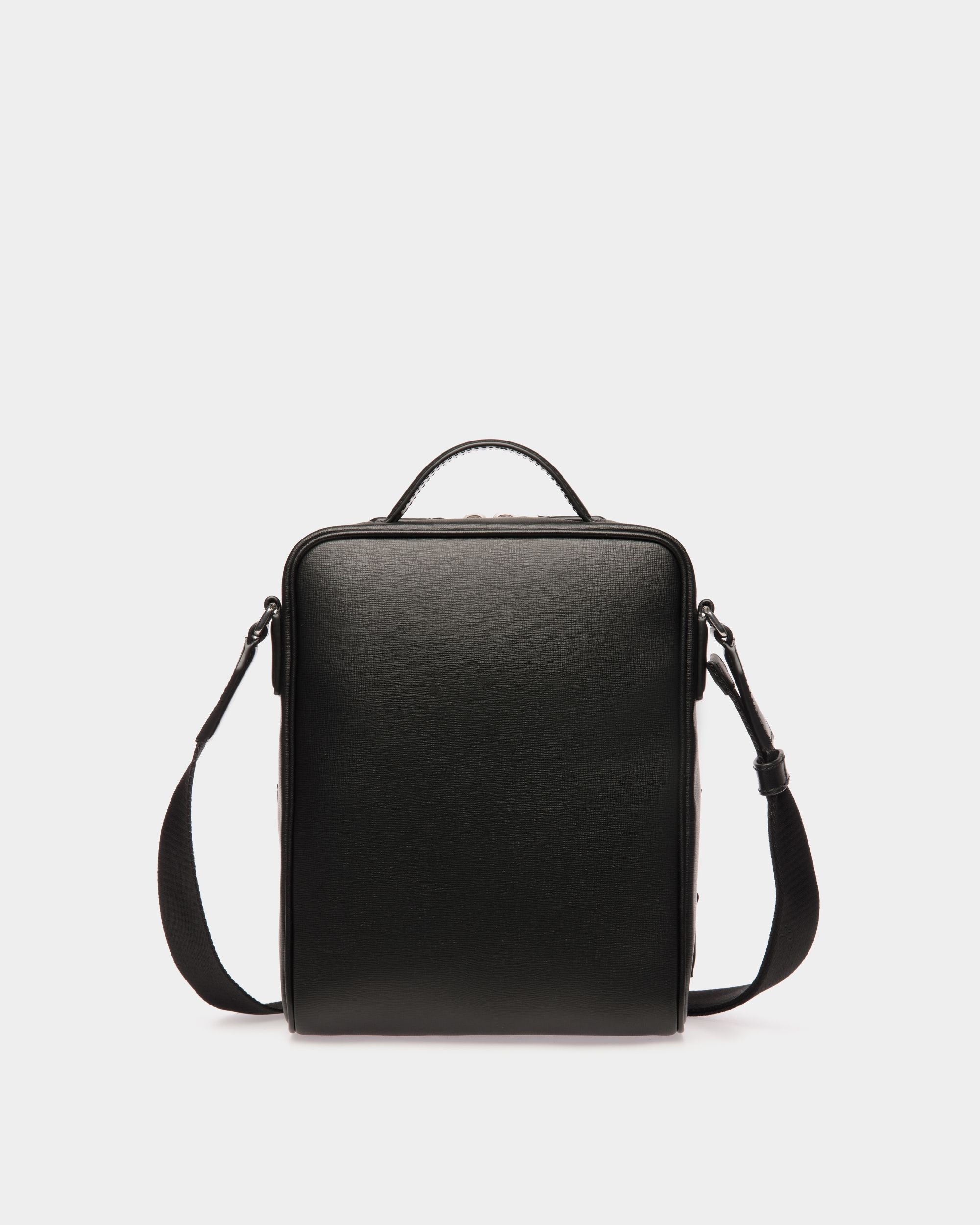 Mythos Crossbody Bag In Black Recycled Leather - Men's - Bally - 02