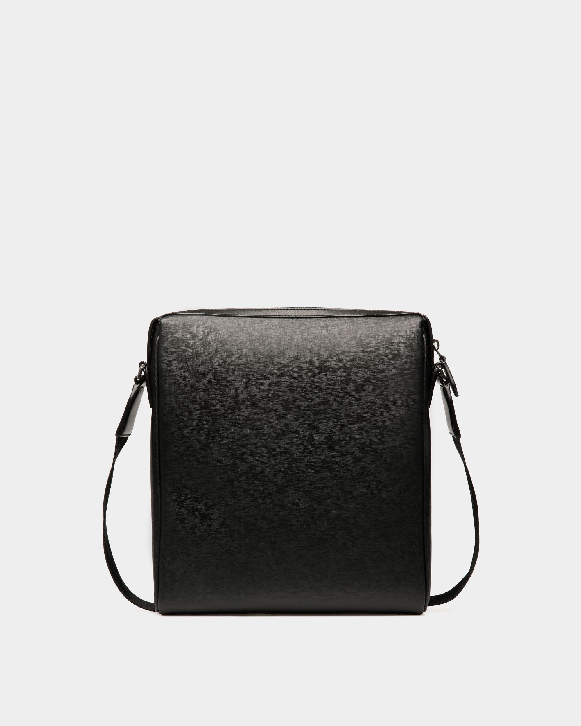Mythos Crossbody Bag in Black Recycled Leather - Men's - Bally - 02