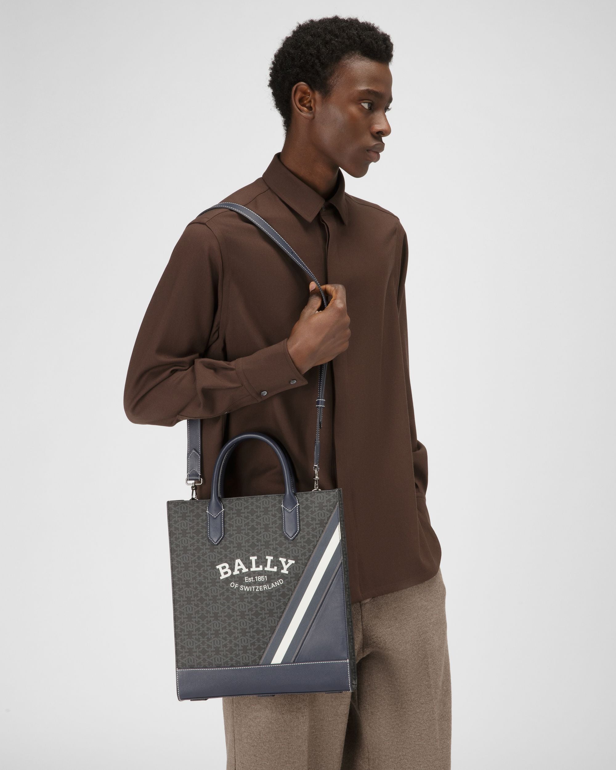 Celmas Tpu Tote In Grey - Men's - Bally - 03