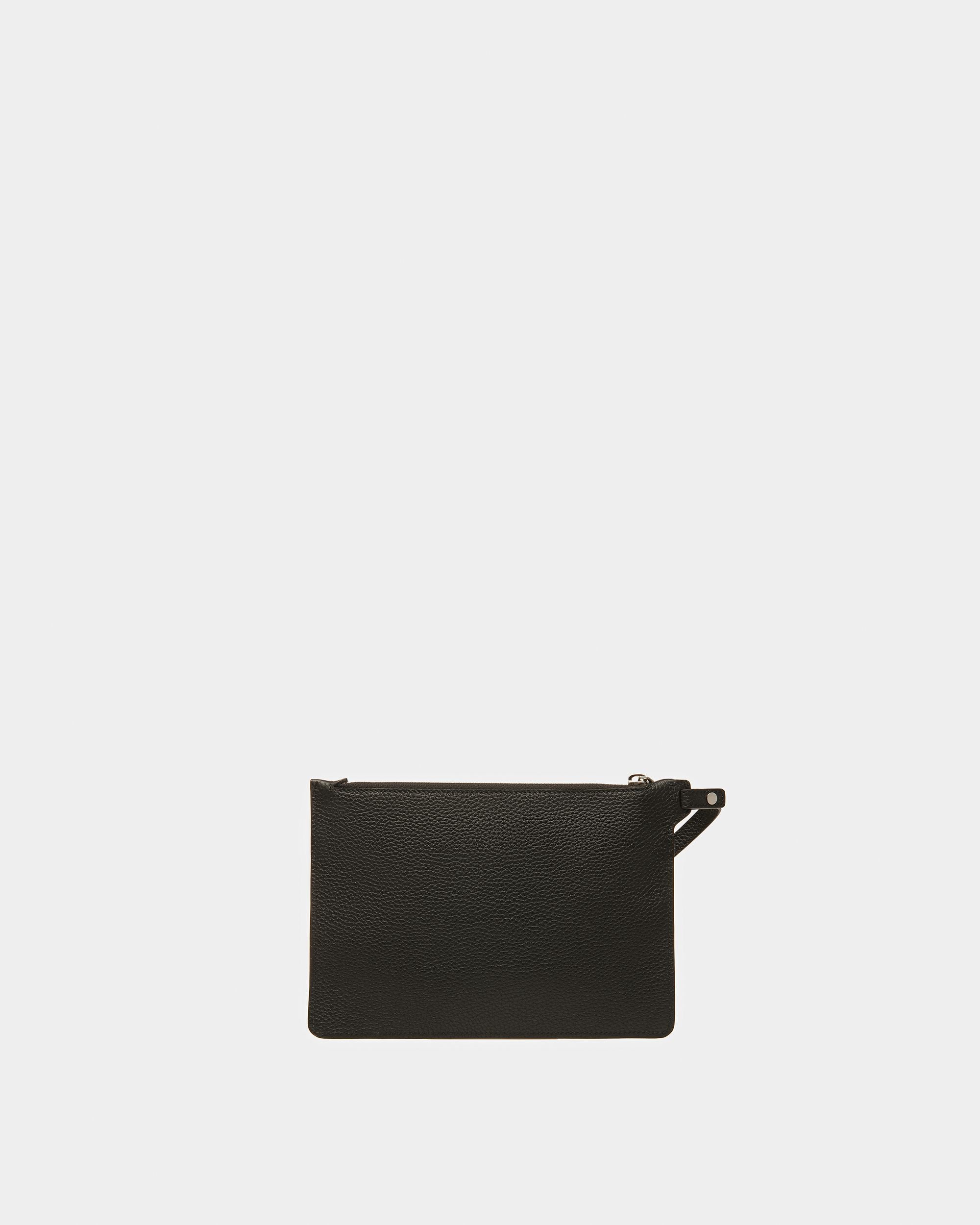 Havid Leather Tote In Black And Palladium - Men's - Bally - 07