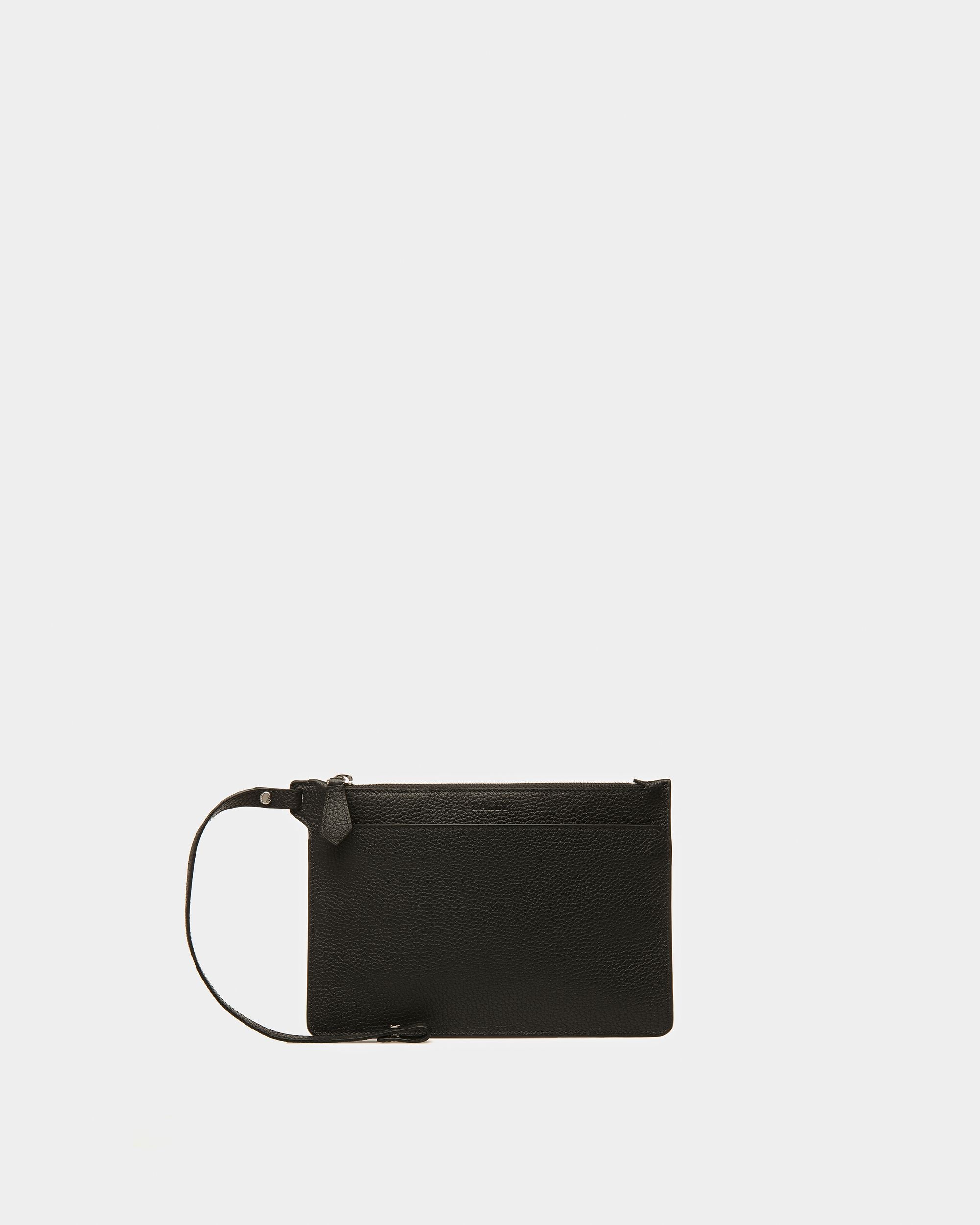 Havid Leather Tote In Black And Palladium - Men's - Bally - 09