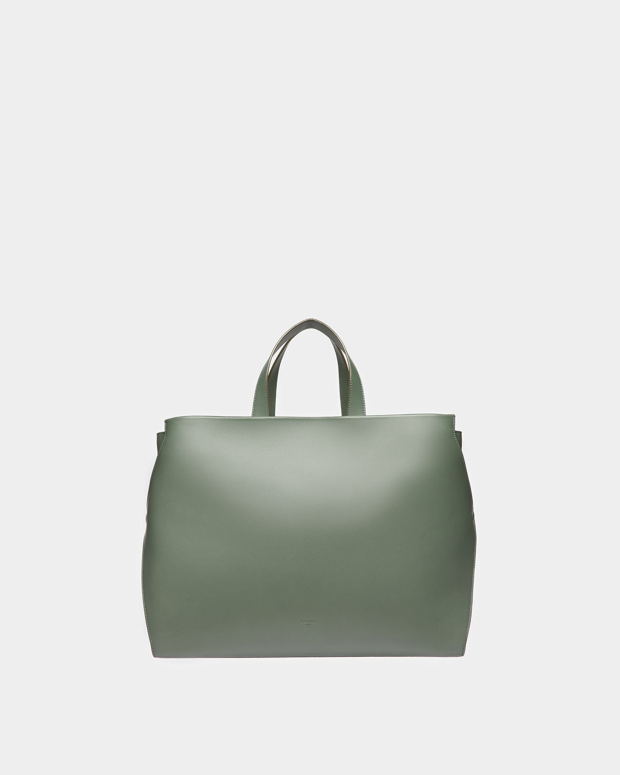 Arbona Leather Tote In Sage - Men's - Bally - 01