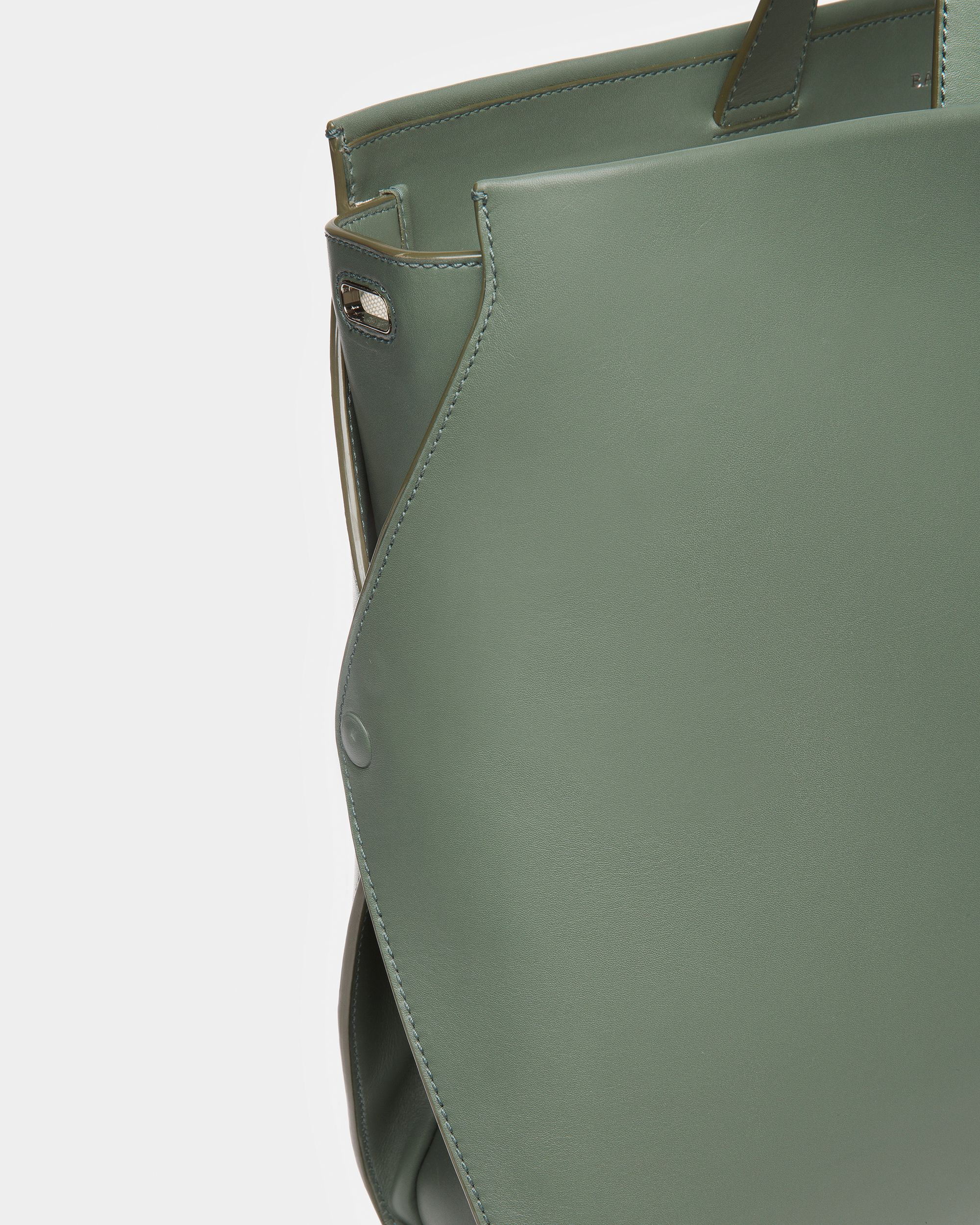 Arbona Leather Tote In Sage - Men's - Bally - 06