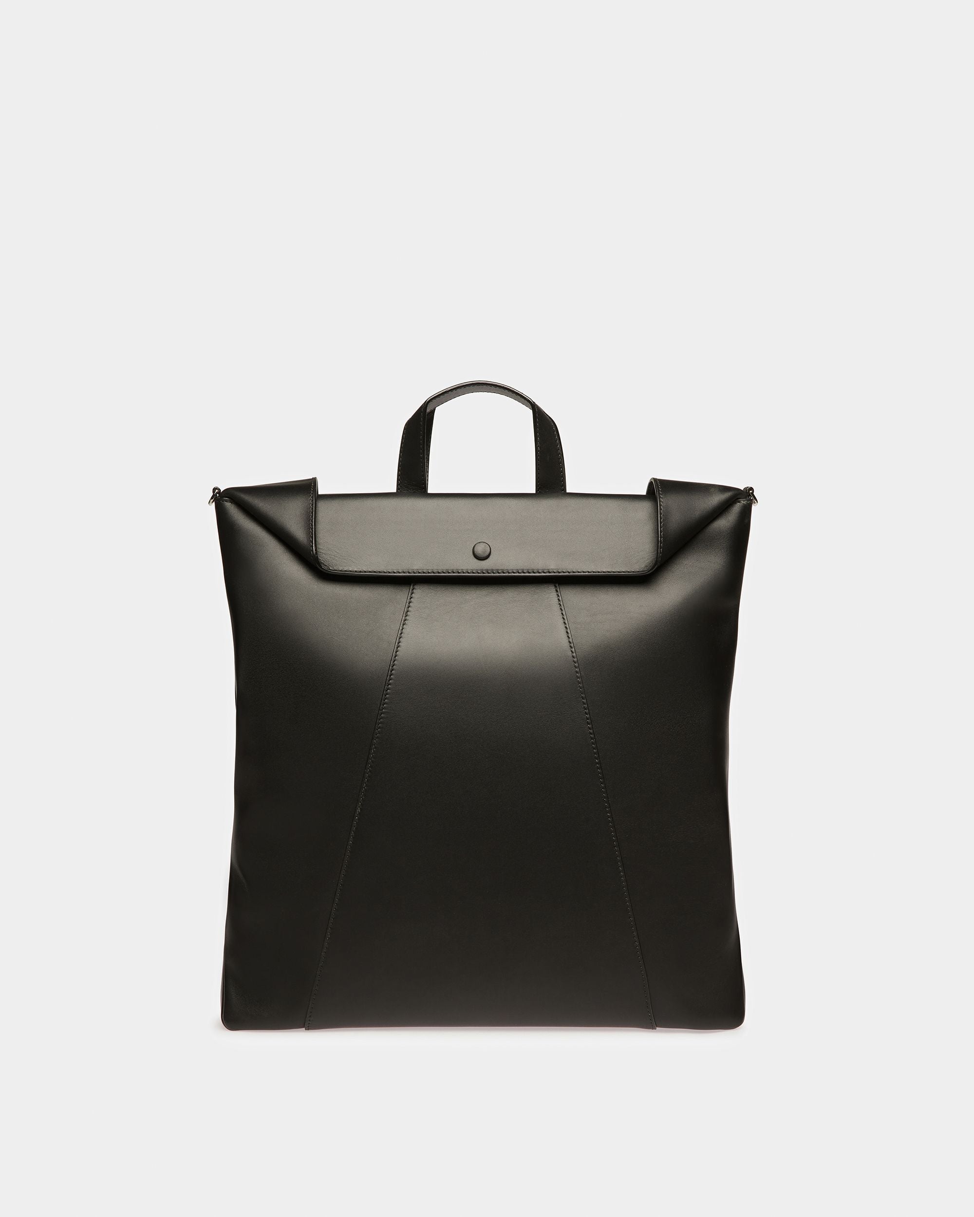 Ashy Leather Tote In Black - Men's - Bally - 01