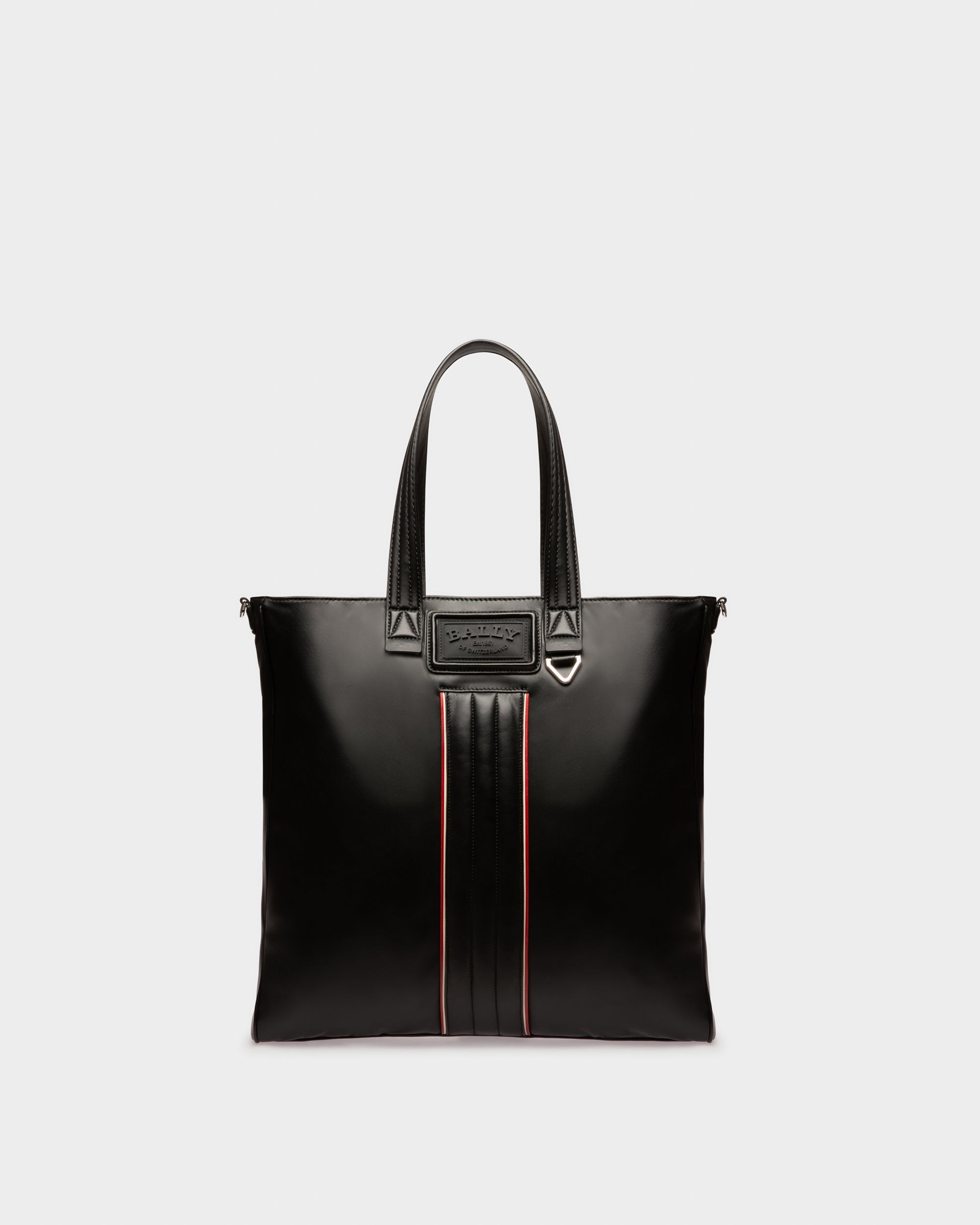 Arienn Leather Tote In Black - Men's - Bally - 01