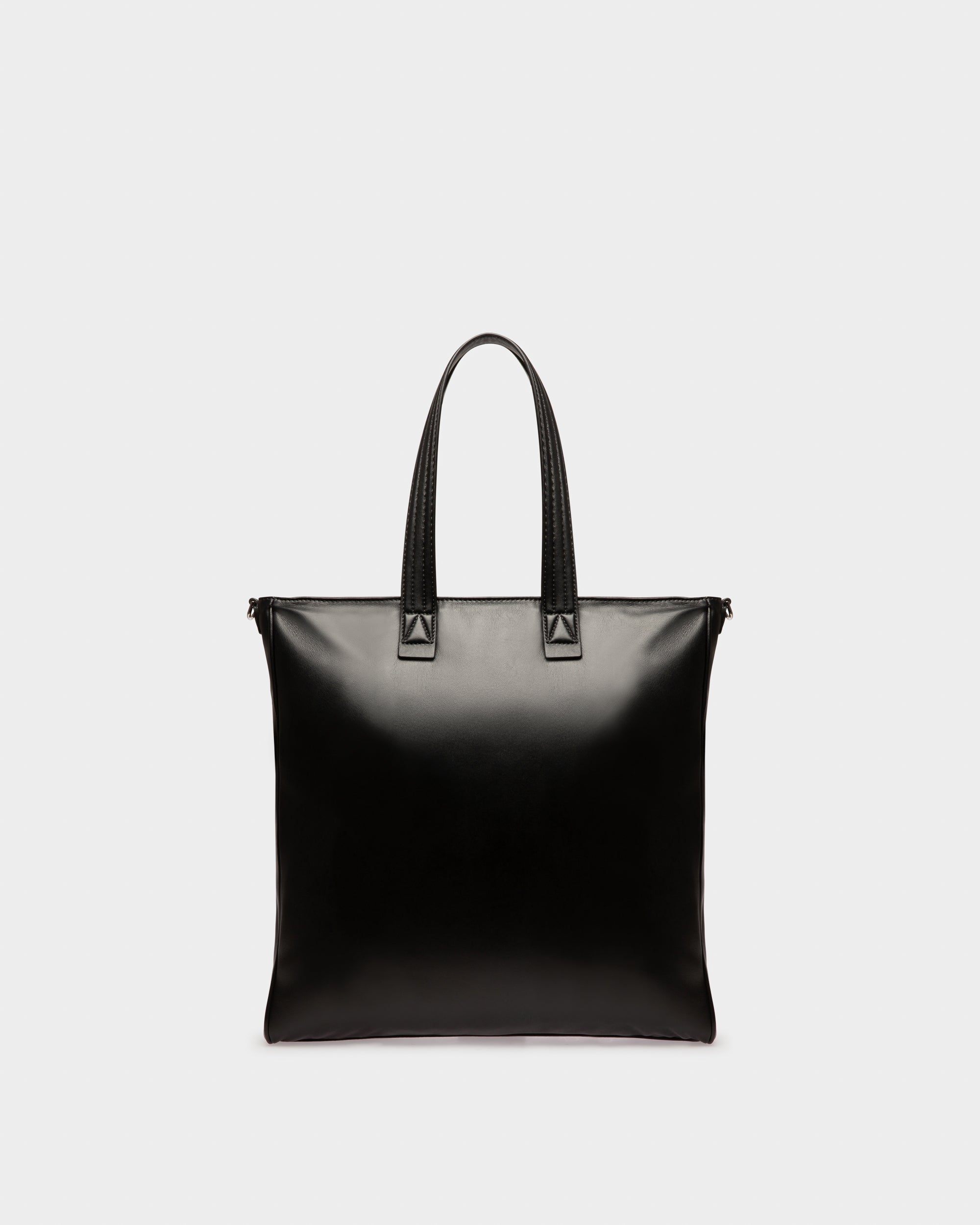 Arienn Leather Tote In Black - Men's - Bally - 02